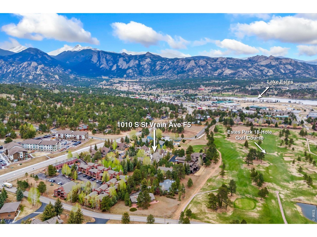 Experience the best of Estes Park living with easy access to the Estes Park Golf Course, walking and biking trails, the Estes Valley Community Recreation Center, and the majestic Rocky Mountain National Park - all just steps from your door or minutes away! Enjoy mountain views from every room of this 3-bedroom, 2-bath ranch-style condominium on the second floor that has it all. New updates include: fresh paint, luxury vinyl plank (LVP) flooring throughout, new metal stairs and Trex composite decking, new tankless water heater, new washer and dryer, new fireplace insert, updated lighting, new ceiling fans, white quartz countertops in the kitchen with an under mount sink, open island eat-in area, and more! Enjoy the outdoors with two decks - one at the front entrance and another off the kitchen. Dedicated and marked parking spaces are conveniently located right outside the unit. This is truly a rare find in the Estes Valley. Don't miss out on this exceptional opportunity. Schedule your private tour today!