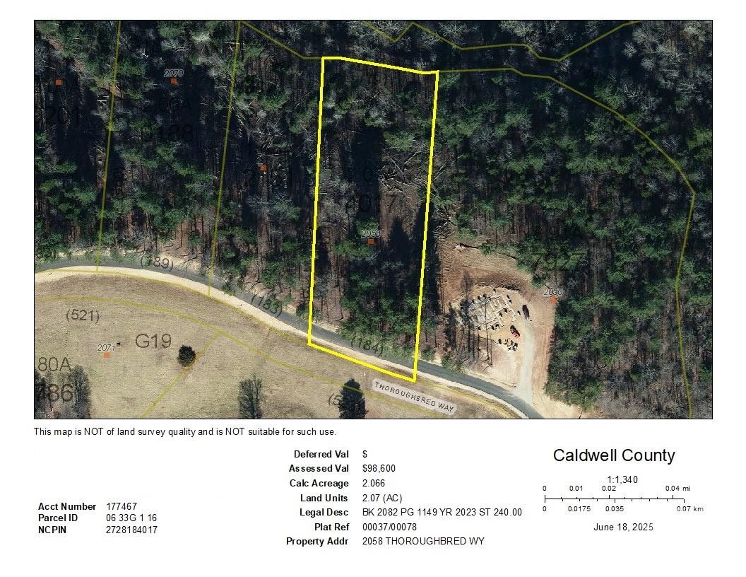 2.07 acres, 2058 Thoroughbred Way Lot G16