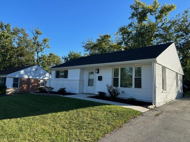 Fully rehabbed 2 bed/1 Bath!  New Roof, Windows, Siding....everything!  The PERFECT starter home in Park Forest on a nice quiet cul-de-sac!  Everything has been done.  New Kitchen with white shaker cabinets, quartz counters, new Stainless appliances, premium LVP throughout the home and porcelain in the kitchen, utility room, and bathroom.  Two well sized bedrooms.  Lovely backyard with plenty of space for the kids and pets to run around.