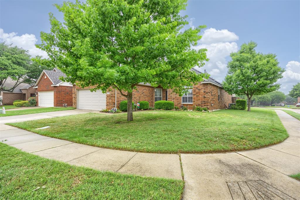 Beautiful Stonebridge Ranch Corner-Lot Home with Extensive Updates and Paid Solar PanelsWelcome to this beautifully maintained home located on a desirable corner lot in Stonebridge Ranch. This property offers a perfect blend of comfort, efficiency, and style for $405,000.The floor plan features a designated office, spacious bedrooms, and a warm family room centered around a gas-log fireplace. The kitchen offers ample counter space, a cozy breakfast nook, and direct access to the formal dining area, making it ideal for entertainment. Elegant hardwood floors and plantation shutters throughout enhance the home’s charm and character.Recent Upgrades and Features:• Roof replaced in May of 2025• Upgraded air conditioner and heating unit (1 year old)• Upgraded water heater (1 year old)• Paid-for solar panels (Electric Bills around $50.00 per month)• New paint throughout• Newer storm door & Custom Plantation Shutters• Upgraded dishwasher • Remodeled guest bathroom• Smart yard sprinklers and upgraded thermostat• Insulated garage door with newer door lifting unit• Newer garbage disposal• Windows updated to ensure no fog• New Microwave• Replanted flower bedsResidents enjoy access to Stonebridge Ranch amenities, including multiple pools, pickleball courts, walking trails, parks, and fishing lakes. Located on a peaceful cul-de-sac with a welcoming community atmosphere, this home offers a unique blend of quality, value, and convenience in one exceptional package.