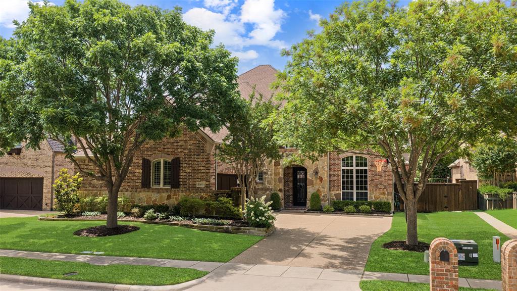 NEIGHBORHOOD TOUR OF HOMES: Aug 2nd from 1-3pm.  Welcome to this exceptional home tucked away at the end of a quiet cul-de-sac in one of Stonebridge Ranch’s most coveted communities. Showcasing stunning curb appeal and an incredible backyard pool oasis, this residence offers the perfect blend of luxury, comfort, and functionality.  From the moment you step inside, you’re greeted by soaring ceilings, rich hardwood flooring, and a dramatic sweeping staircase that creates a grand first impression. Designed for both entertaining and everyday living, the open-concept layout is filled with natural light and features walls of windows overlooking the sparkling pool, spa, and beautifully landscaped backyard oasis.  At the heart of the home, the gourmet kitchen is a chef’s dream with abundant cabinetry, an oversized island, granite countertops, double ovens, and a 5-burner gas cooktop—all seamlessly opening to the spacious living areas.  The private primary suite is a true retreat, highlighted by bay windows that flood the room with natural light. The spa-inspired bath offers a large soaking tub, oversized walk-in shower, and a relaxing atmosphere designed for unwinding at the end of the day.  A secondary bedroom with full bath downstairs provides the perfect setup for guests, a mother-in-law suite, or nursery. Upstairs, you’ll find three additional bedrooms, a versatile play area, and a media room currently designed as a golf simulator—offering endless possibilities for entertainment and recreation.  Located within highly acclaimed Frisco ISD and just minutes from major highways, shopping, dining, and all the amenities Stonebridge Ranch has to offer, this home truly has it all!