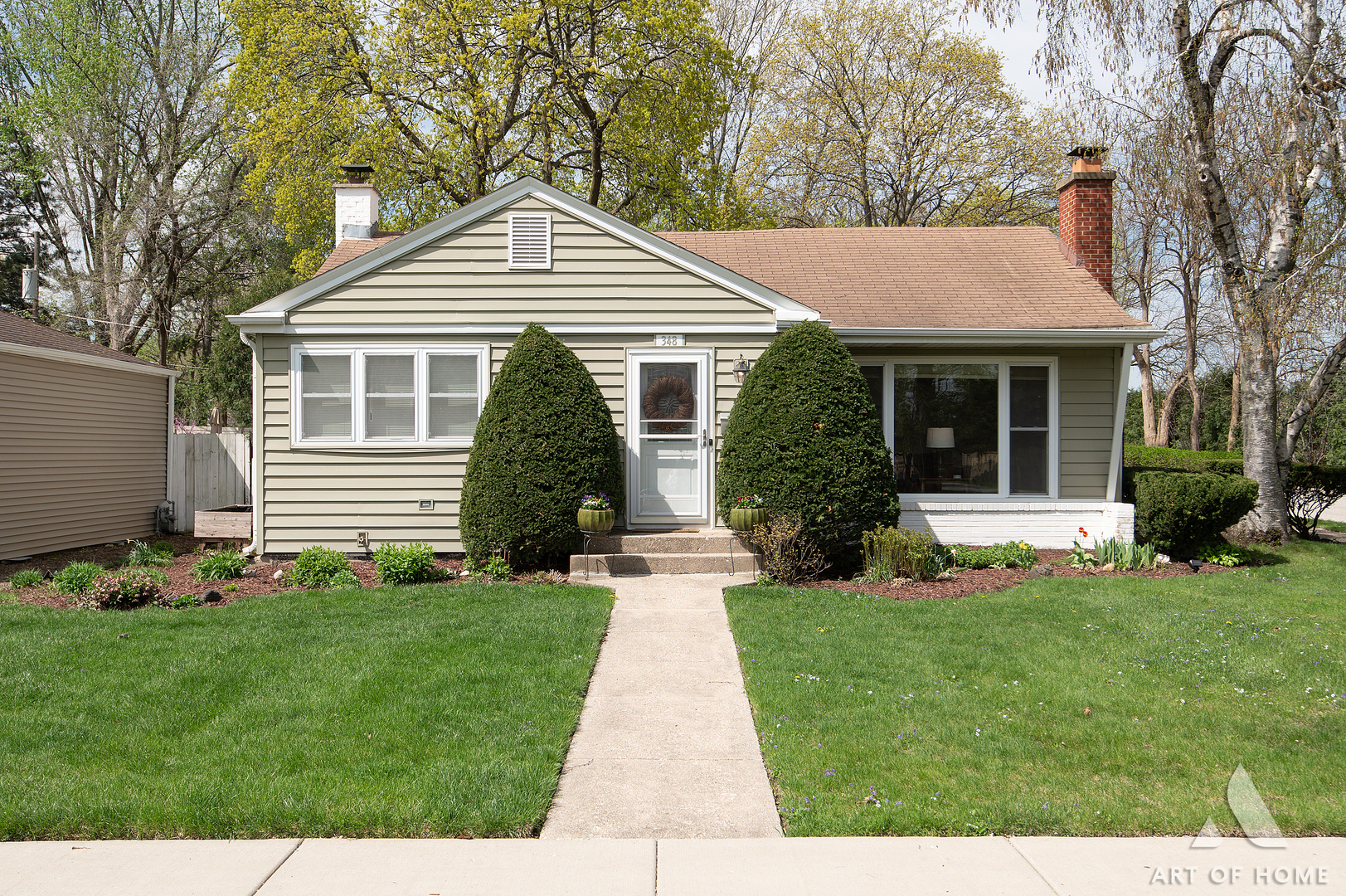 Welcome to this beautifully maintained and move-in ready ranch home, ideally situated on a spacious corner lot at Palatine. Offering 3 bedrooms, 1.5 baths, a full finished basement, and a detached 2-car garage, this home combines comfort, functionality, and an unbeatable location. Step inside to discover a bright and inviting main level featuring hardwood floors throughout and three generously sized bedrooms. The updated kitchen is designed to impress with custom cabinetry, granite countertops, and stainless steel appliances-perfect for everyday living and entertaining. A large dining room with sliding doors leads directly to the backyard, creating a seamless indoor-outdoor flow. The full bathroom has been tastefully renovated with high-quality finishes, while the primary bedroom includes a convenient attached half bath. The finished basement expands your living space with a spacious family room-ideal for entertaining, relaxing, or creating a home theater or play area. You'll also find a dedicated laundry area and additional storage space. Major mechanical updates include a brand new furnace and A/C system installed in 2026, offering peace of mind for years to come. Enjoy outdoor living on the oversized corner lot with plenty of yard space, along with the convenience of a detached 2-car garage. Located just minutes from vibrant downtown Palatine, this home offers easy access to shopping, dining, parks, and is within walking distance to the Metra train-perfect for commuters. Situated in a highly regarded school district and close to everything Palatine has to offer, this home is a fantastic opportunity. Come see it today and imagine the possibilities!