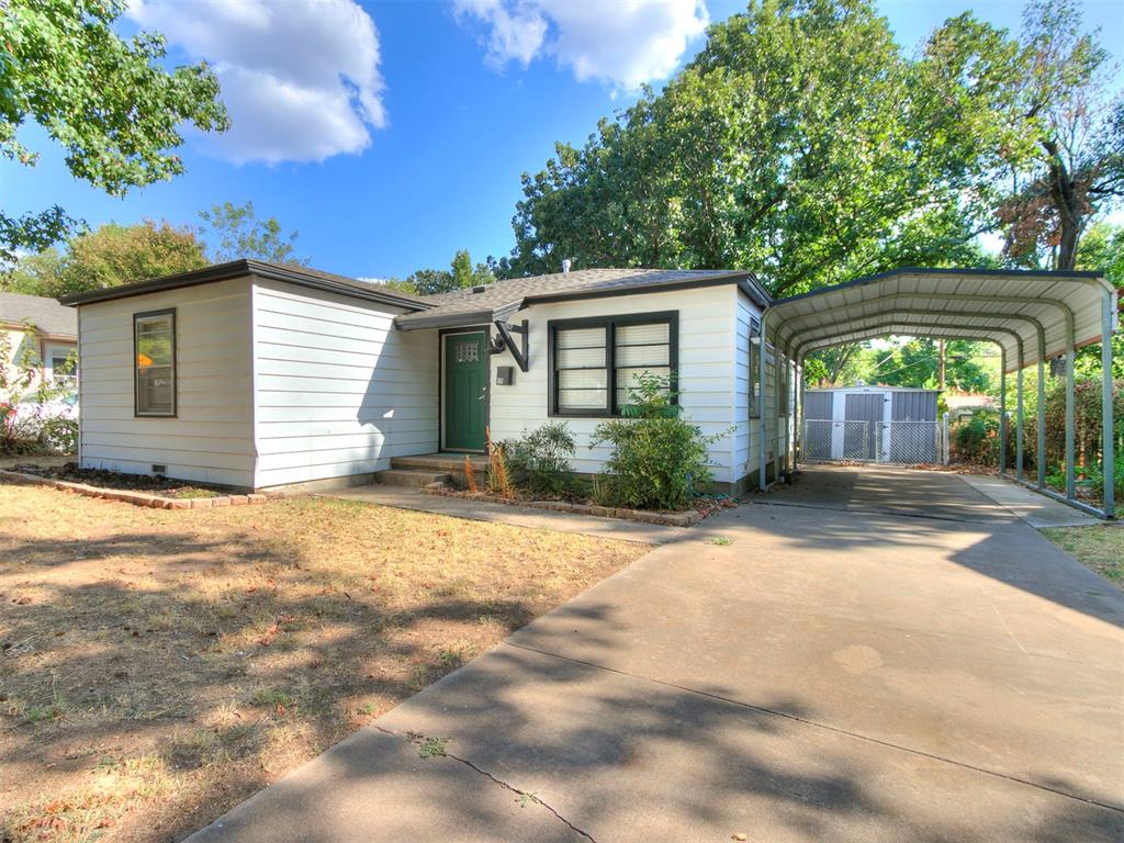 Location! Tired of dorm-life? Roll out of bed in your own quaint, cozy cottage and still get to class on time. Perfect addition to your rental portfolio - close to the University of Oklahoma Campus, popular dining, museums, college sports venues, easy shopping and so much more. True hardwood floors run throughout most of this 3-bedroom, 1 bath home. Featuring new paint, a new HVAC and hot water tank, there's not much more to do than move in! The large carport gives your ride a break from the Oklahoma sun. Hang out back in the shade among mature trees and make the blank space your own. Whether you are adding to your rental portfolio or eager to skip the parking hassle, schedule a tour soon!
