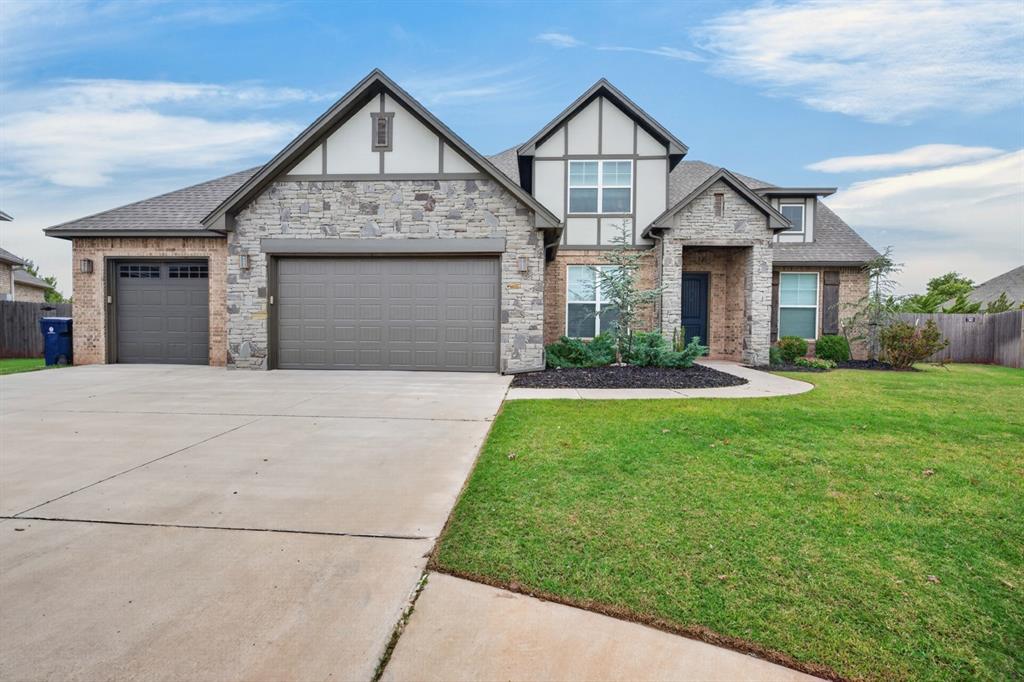Welcome to 15901 Foxtail Trail, a spacious 4-bedroom, 3.5-bath home with a dedicated office and oversized bonus room in the desirable Still Meadows community. Tucked into a quiet cul-de-sac and backing to a greenbelt, this home offers a great blend of privacy, space, and functionality.Inside, you’ll find an open and inviting floor plan with tall ceilings, abundant natural light, and a large living area centered around a fireplace. The kitchen is a standout with an oversized island, marble countertops, ceiling-height cabinetry with glass accents, custom backsplash, double ovens, built-in gas cooktop, under-cabinet outlets, breakfast area, and generous pantry space.The primary suite offers a relaxing retreat with dual closets, a soaking tub, separate shower, double vanities, and custom lighting. Upstairs, three additional bedrooms, two full bathrooms, and a large bonus room provide plenty of flexibility for a game room, media room, playroom, second living area, or additional workspace.Outside, enjoy a covered patio and spacious backyard with room to entertain, play, or relax. Still Meadows residents enjoy access to neighborhood amenities including a clubhouse, two pools, and soccer field.Conveniently located near the Kilpatrick Turnpike, shopping, dining, Mercy Hospital, and approximately 20 minutes from downtown Oklahoma City. With its flexible layout, impressive kitchen, multiple living spaces, and desirable location, this home is ready for its next owner.