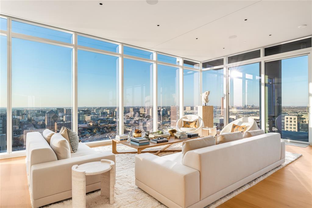 One-owner and presented in pristine, like-new condition, Residence 2301 at HALL Arts Residences offers refined high-rise living in the heart of the Dallas Arts District. Positioned on a coveted high floor, this nearly 4,600-square-foot home features dramatic 11-foot floor-to-ceiling windows capturing expansive skyline views and exceptional natural light.Completed in 2024, the residence reflects over $400,000 in owner-selected upgrades, elevating it beyond the already high-end developer standard. Fine wall coverings, including Phillip Jeffries treatments, antique Murano glass accents, and custom millwork create a layered, sophisticated interior. A fully integrated AV system and extensive custom storage enhance functionality.The gourmet kitchen features a Gaggenau appliance suite and opens seamlessly to generous living and dining spaces anchored by a highly functional floor plan ideal for both everyday living and entertaining. An expansive terrace extends the living space outdoors.Residents enjoy over 17,000 square feet of amenities, including 24-hour valet and concierge, infinity-edge lap pool, fitness studio, wine storage, private dining spaces, dog run, house car, and in-residence dining and room service via the Hall Arts Hotel and Astra Restaurant.Steps from the Winspear Opera House, Meyerson Symphony Center, and Klyde Warren Park.COO 2020, Residence completed 2024