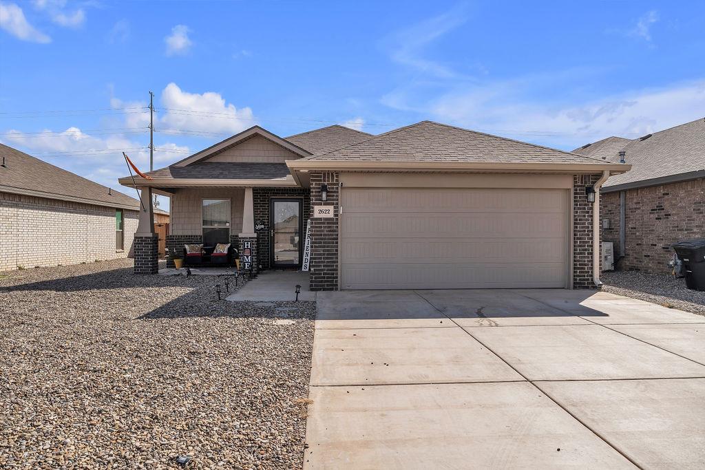 Step into this inviting 3-bedroom, 2-bath home built in 2021, where modern luxury meets everyday comfort. Thoughtfully designed with tile flooring throughout, elegant granite countertops, and high ceilings that enhance the warm, open feel. Enjoy easy living with a low-maintenance backyard and a beautifully xeriscaped front yard, perfect for relaxing and entertaining with minimal upkeep. This home is truly move-in ready and waiting for its new owner.