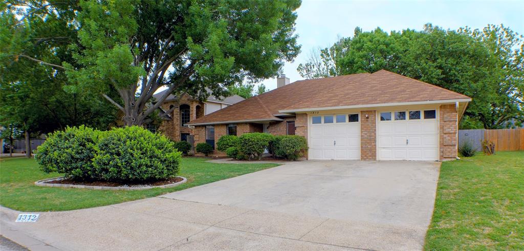 You will love this fantastic single story home on a private cul-de-sac in the Trinity Estates addition of Benbrook!!! Home has updated hard surface flooring (no carpet) throughout the entire home, a nice split master living suite with a garden tub- shower- and walk-in closet, a HUGE living area with a fireplace and built-in cabinets- AND MORE!!! Relax and enjoy entertaining your guests on your covered back patio and there is plenty of room for the kids or pets to play in a nicely shaded backyard!!! Great location just minutes to Interstate 20, major shopping areas, restaurants, and Benbrook Lake!!!