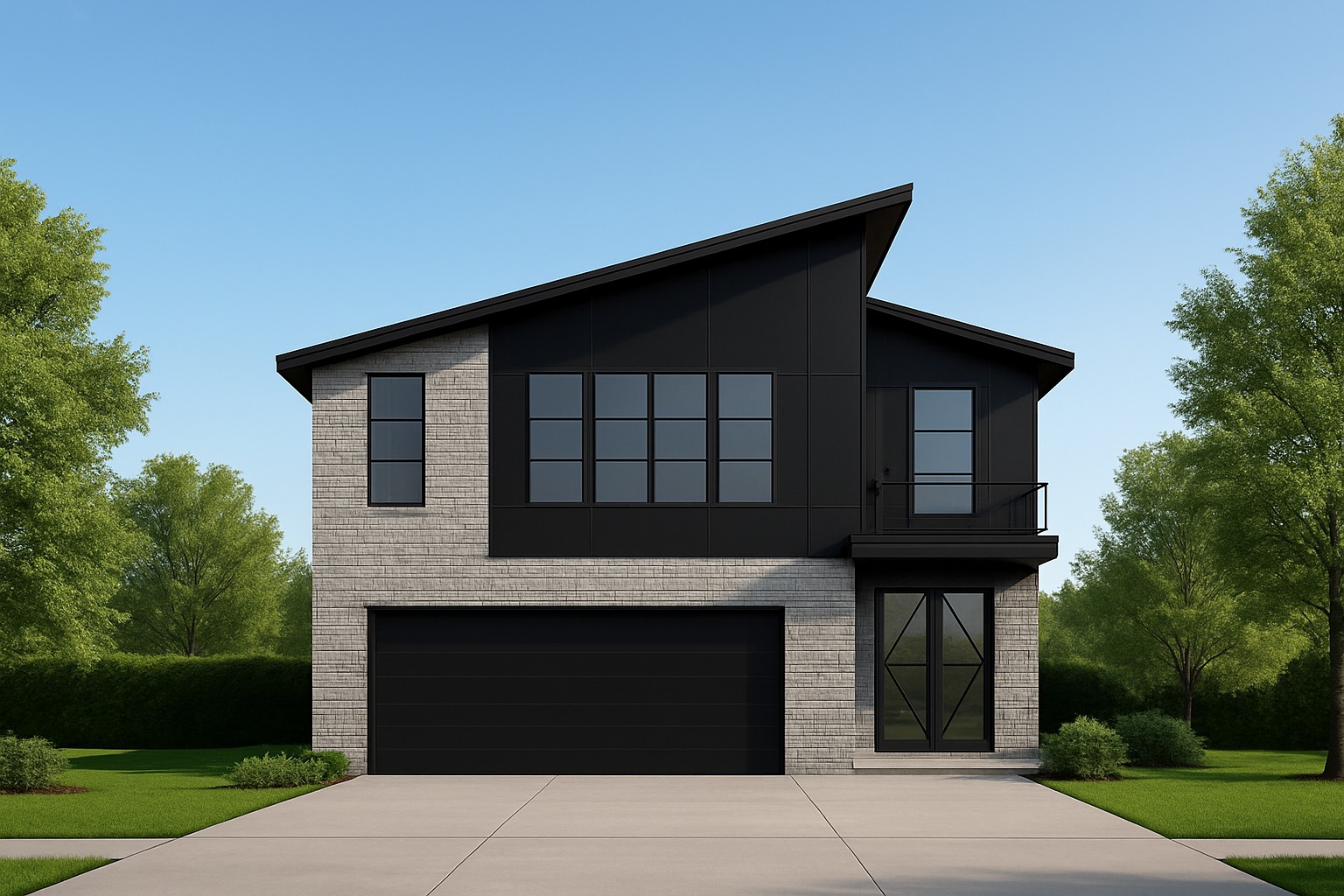 Modern New Construction with MULTI-GENERATIONAL opportunity. 6 bedrooms and 6.5 bathrooms. Primary suite on the main level, an additional 3 bedrooms and 3 full bathrooms upstairs. The 1282 sq ft daylight basement is so much bigger than a DADU, featuring 2 bedrooms and 2 full bathrooms with private exterior access. Modern exterior design with beautiful, mid-century stone accents. 6 ft modern pivot door welcomes you to a perfect entertaining space. Linear fireplace in the living room, illuminated treads for the staircase. Chef's kitchen with Nashville Modern Cabinetry, Quartz surfaces, cabinet front appliances, floating vanities and a massive wrap around prep and serving area. The primary suite features a double vanity, separate shower and soaking tub with a walk-in closet. Elevated patio decks on all three levels with treetop views. Huge double rec room upstairs. Massive lot with lots of options. 2 car garage with oversized parking pad for additional cars. The basement flex space has so many possibilities including two work from home offices, recording studio, home business and more including a potential multi-generational option. Completion should be around late October.