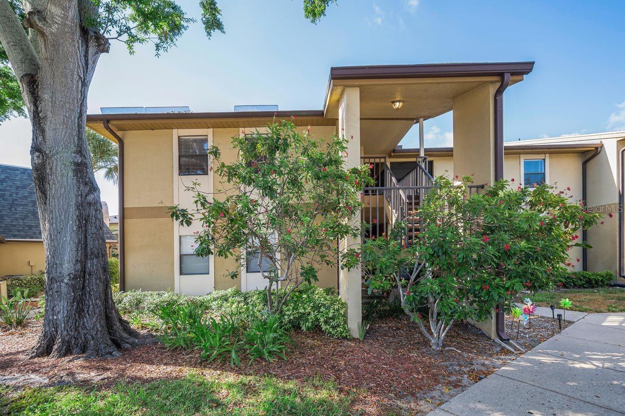 Welcome to Bella Vista, a sought-after gated waterfront community nestled along the shores of Lake Seminole. This beautifully maintained three-bedroom, two-bath condominium offers 1,138 square feet of comfortable living space and an ideal blend of convenience, recreation, and Florida lifestyle.Step inside to discover an open-concept floor plan featuring crown molding throughout the main living areas and a desirable split-bedroom layout that provides both privacy and functionality. The spacious living room and primary suite each feature sliding glass doors leading to a private balcony overlooking the sparkling community pool—perfect for enjoying your morning coffee or unwinding at the end of the day.The primary bathroom has been tastefully updated with a recently remodeled shower, while additional improvements include a newer A/C system (2020), water heater (2022), and plush carpeting installed in July 2022.Bella Vista residents enjoy exceptional amenities, including direct lake access with a dock, fishing pier, and kayak launch, as well as a community pool, fitness center, and clubhouse. Conveniently located just minutes from the award-winning Gulf beaches, shopping, dining, airports, and major thoroughfares, this property offers the perfect combination of relaxation and accessibility.Don't miss this opportunity to enjoy resort-style living in one of Seminole's most desirable gated communities.