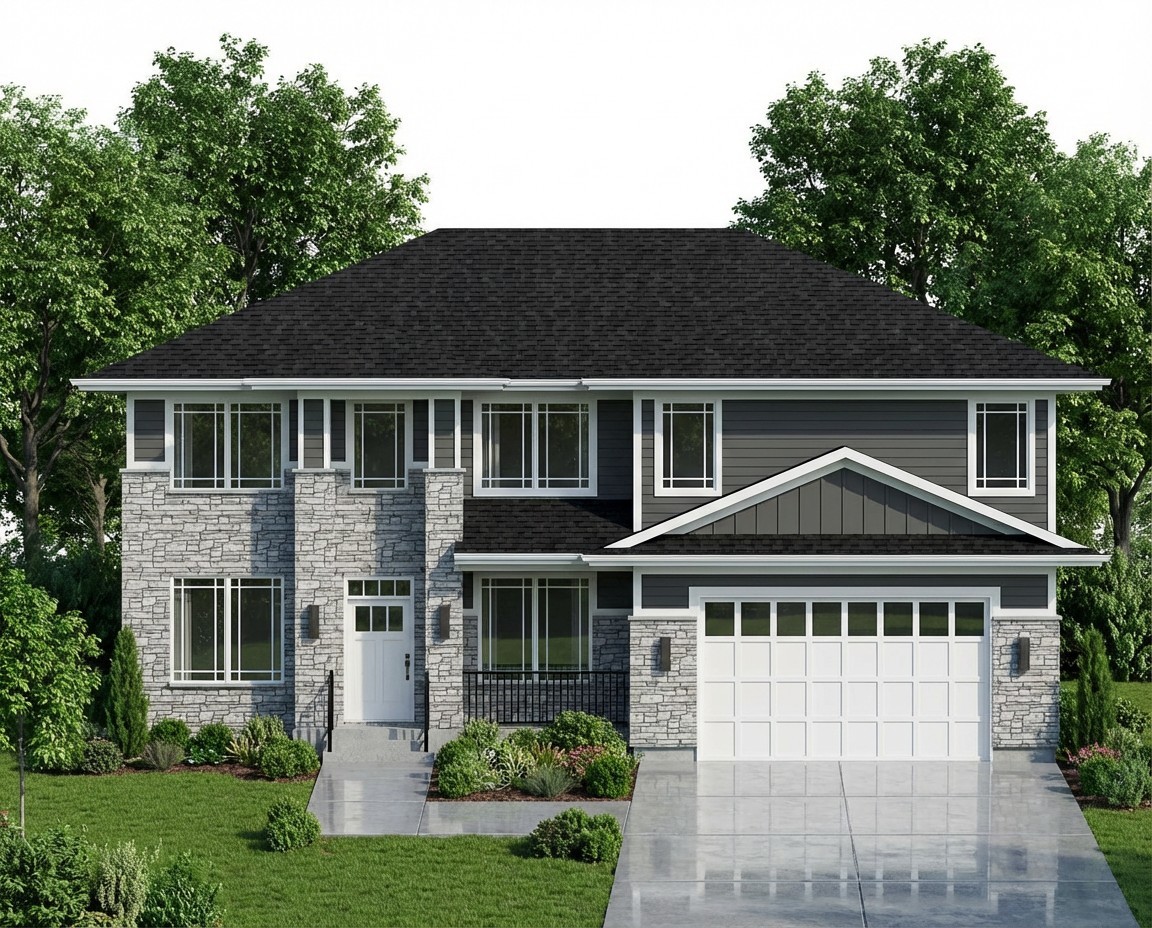 New Proposed Construction Home to be custom-built residence offering the perfect blend of modern luxury, thoughtful design, and superior construction. Located in the heart of Arlington Heights, this exceptional home delivers approximately 5200 sq ft with a fully finished basement.    From the moment you enter, you'll notice the attention to detail and elevated finishes throughout. The home features engineered structural framing, open-web floor and roof trusses, and premium materials designed for long-term durability and comfort.    The main and second levels showcase oversized rift-sawn white oak engineered hardwood flooring, complemented by oversized trim, custom millwork, and elegant molding in key living spaces.    The heart of the home is the chef's kitchen, thoughtfully designed for both entertaining and everyday living. Highlights include a large custom island, high-end quartz countertops, full backsplash, custom cabinetry with soft-close doors and drawers, custom appliance paneling, and hood with Thermador exhaust insert. The kitchen will be fully equipped with Thermador smart appliances, including a refrigerator, dishwasher, range, ovens, microwave, and dual-zone wine cooler.  Bathrooms are equally impressive, featuring upgraded quartz surfaces, oversized vanities, custom frameless shower doors, and pocket doors in the Jack-and-Jill layout. The home also offers custom closets throughout, a luxury laundry room with built-in cabinetry, and a fully appointed mudroom and pantry, both finished with custom cabinetry and quartz countertops.  Gas fireplace  Two Trane furnaces and two Trane A/C units with humidifiers  Oversized water heater with circulating pump  Smart electrical provisions, TV wiring, and front-door camera wiring  Hardie Board siding with stone accents  Metal roof on the front porch  Oversized gutters and downspouts  Outdoor living is just as refined, featuring an oversized stamped concrete patio, and professional landscaping with privacy shrubs.