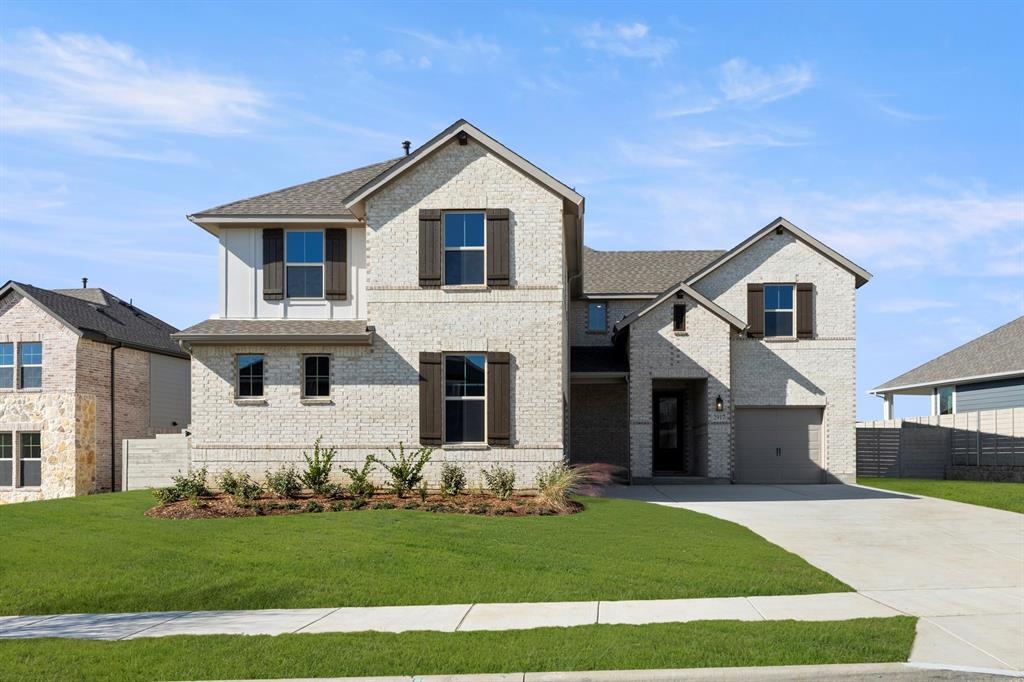 MLS# 21086847 - Built by Tri Pointe Homes - Ready Now! ~ 2917 Andesite Road at Painted Tree offers 6 bedrooms, 4 baths, and 3,692 sq. ft. of elevated living with a luxury kitchen , primary bath with tub , and a dramatic 42inch linear fireplace . With 8ft doors , open rails with stained treads and painted risers , and a 3-car garage , this home blends spacious design with refined finishes in a vibrant community setting. What you’ll love about this plan: Open-Concept Floor Plan Luxury Kitchen Volume Ceilings in Great Room Two Story Fireplace J-Swing Garage Covered Outdoor Living
