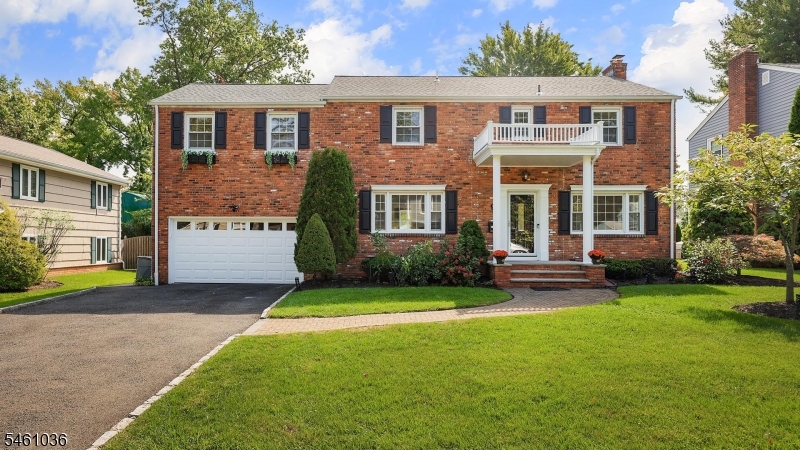 Welcome to 9 Cornell Road, a classic Center Hall Colonial in Cranford's highly sought College Estates neighborhood. A welcoming foyer introduces a home filled with generous rooms, a traditional layout and wonderful space for both everyday living and entertaining. The spacious living room with fireplace and formal dining room offer an inviting setting for gatherings, while the eat-in kitchen features a breakfast bar and separate breakfast nook for more casual meals. The kitchen opens to the deck and level backyard, creating an easy flow between indoor and outdoor spaces. A comfortable famil room,  convenient first-floor laundry room, and powder room complete this level. Upstairs are four generously sized bedrooms and two full baths, including a lovely primary suite with a separate sitting room and private bath with jetted tub and stall shower. The partially finished basement adds a large recreation room along with abundant storage. Hardwood floors and a two-car attached garage are additional highlights. Recent improvements include a roof approximately six years old, furnace installed in 2025, and central air and gas water heater installed in 2025. With its spacious interior, flexible living areas and terrific College Estates location, this is a home with so much to offer, just minutes from Cranford's vibrant downtown, parks, schools and NYC transportation. Fireplace/chimney/flue and Jacuzzi tub convey strictly AS-IS (no known issues)