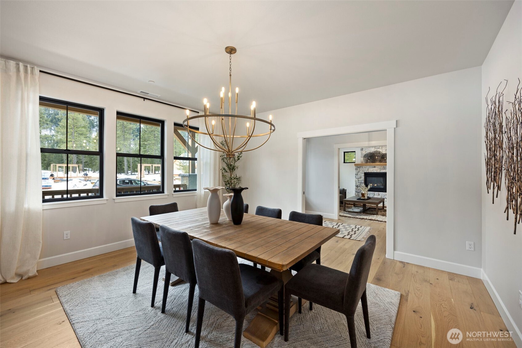 A dedicated, spacious dining room provides the perfect setting for entertaining family and friends, hosting holiday dinners, and creating memorable gatherings year-round.