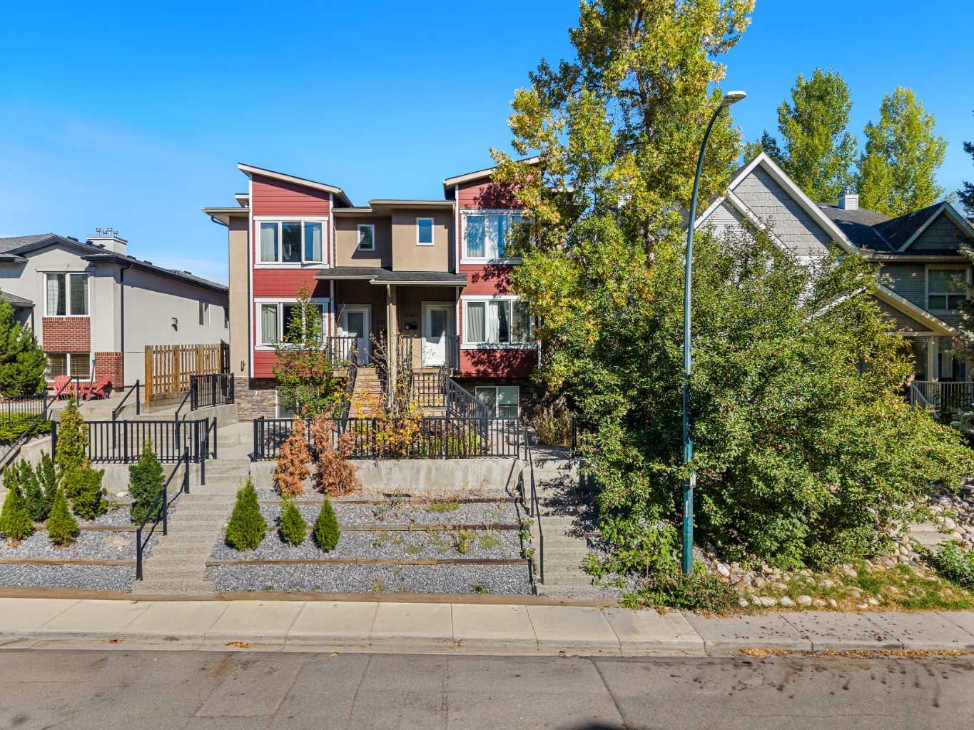 Welcome to 530 56 Avenue SW, Unit 2 — a contemporary townhome offering modern design, thoughtful upgrades, and an exceptional location in the desirable community of Windsor Park. With over 1,200 sq. ft. of total living space across three levels, this property has been operated as an Airbnb, making it an excellent option for both homeowners and investors. All furniture is negotiable, providing a turnkey opportunity for those looking to move in or continue operating as a furnished rental.
The bright and open main floor features 9-foot ceilings, large windows, and sleek finishes that create a welcoming atmosphere. The living room is anchored by a modern gas fireplace with tile surround, while the adjoining dining area is ideal for hosting family and friends. At the heart of the home, the chef-inspired kitchen boasts quartz countertops, full-height custom cabinetry, stainless steel appliances, and an oversized island with breakfast seating. A discreet powder room completes the main level.
Upstairs, you’ll find two spacious bedrooms, each with its own private ensuite. The primary retreat includes a walk-in closet, a tiled glass shower.
The fully developed basement extends the living space with a large recreation room, a third full bathroom, and an additional bedroom perfect for guests, a or home office.
Step outside to enjoy your private patio, ideal for morning coffee or summer evenings. Additional features include upgraded lighting, designer finishes throughout, and a detached single garage for secure parking and extra storage.
Located on a quiet street in Windsor Park, this property offers quick access to downtown Calgary, Chinook Centre, Britannia Plaza, and the Elbow River pathway system. Schools, parks, and public transit are just steps away, making this an ideal spot for both families and professionals.
Whether you’re looking for a beautifully finished personal residence or a turnkey furnished investment property, this home has it all. Don’t miss your chance to own this stylish and versatile townhome in one of Calgary’s most convenient locations—book your private showing today!