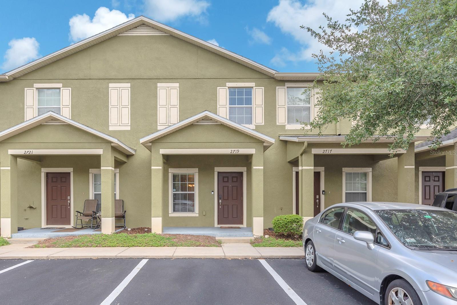 Located in gated Brandon Pointe, this two-story townhome offers a comfortable, low-maintenance way to enjoy everyday living with the space and privacy of a thoughtfully designed layout. The main level feels open and easy, with ceramic tile flooring, high ceilings, recessed lighting, half bath, and kitchen at the heart of it all. Granite countertops, stainless steel appliances, warm wood cabinetry, and a breakfast bar create a polished yet practical space for cooking, gathering, or settling into the rhythm of the day.Sliding glass doors open to an outdoor patio, giving the home the perfect place for a few plants, or a little fresh air at the end of the day. Upstairs, find both bedrooms, each with access to its own full bathroom for added comfort and privacy. Community amenities include a gated entrance, community pool, ample guest parking, and maintained grounds, giving the neighborhood a low-maintenance feel while keeping everyday conveniences within easy reach. Don’t miss the opportunity to see this home in person, schedule your private showing today!