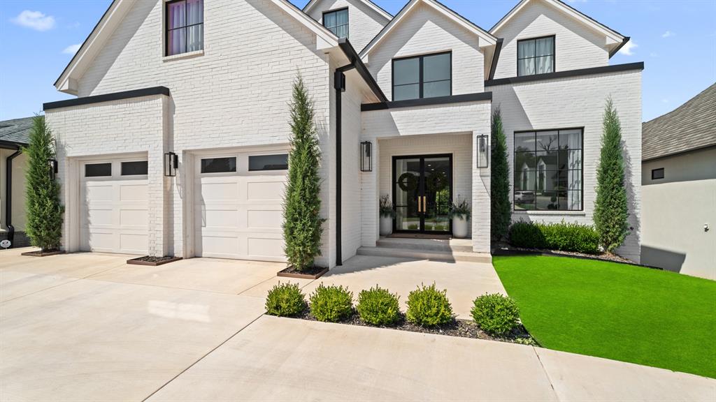 Welcome to this exceptional custom-built residence, ideally located in a prestigious community with convenient access to the Kilpatrick Turnpike for easy commuting. From the moment you arrive, the home impresses with striking curb appeal, a circular driveway, and grand Iron Envy double doors.  Inside, a thoughtfully designed open-concept layout blends luxury and everyday comfort—perfect for both entertaining and daily living. The home features scenic views, designer lighting, and a built-in Savant whole-home speaker system, creating an elevated atmosphere throughout.  The versatile floor plan includes three spacious living areas, a formal dining room, four generously sized bedrooms (or the option for a dedicated study), four beautifully appointed bathrooms with elegant marble finishes, and a private exercise room. High-end craftsmanship is evident throughout, including Level 5 wall texture and designer Emtek hardware.  At the heart of the home, the chef’s kitchen features Level 6 quartz countertops, Frigidaire Professional appliances, Kohler fixtures, and a spacious walk-in pantry with custom organization and a built-in coffee bar.  The primary suite offers a true private retreat with walk-out balcony to enjoy the scenic creek and treescape view, expansive walk-in closet and a spa-inspired ensuite featuring a walk-in shower and timeless finishes. A secondary living area with a wet bar provides additional space for relaxation or entertaining.  For added peace of mind, the home includes a 5' x 10' safe room with a reinforced metal door, lighting, and power discreetly tucked within a storage area.  Throughout the home, custom Pella wood windows and premium finishes enhance both style and functionality.  Enjoy outdoor living on the covered patio or take in serene creek views from the balcony—your own private escape. This home offers a refined lifestyle defined by comfort, quality, and sophistication. Schedule your private showing today.