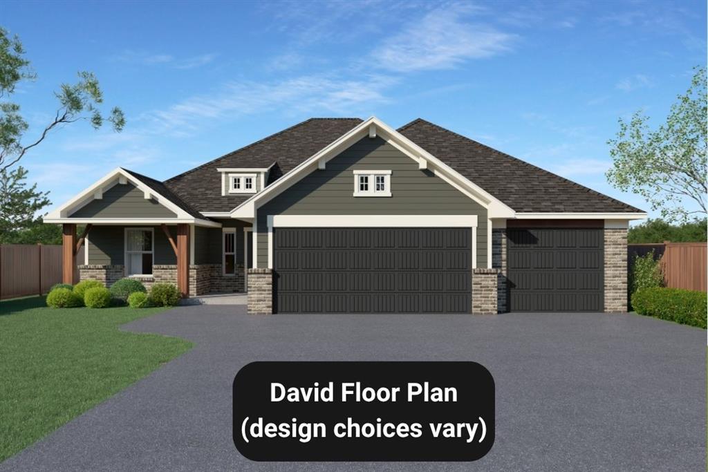 Ask about our incentives! The David is a 1,838 sq open floor plan that offers 3 bedrooms plus a study (or 4th bedroom), 2 baths, and a 3-car garage. The spacious living room features an electric fireplace, the kitchen boasts an island and walk-in pantry, and the private primary suite includes double vanities and a large walk-in closet. Craftsman exterior with timeless curb appeal in a highly sought-after location. Schedule your private tour today!