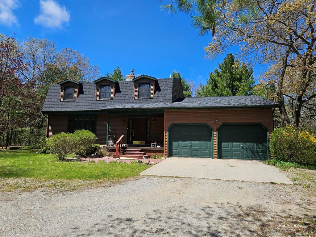 Picture yourself owning this "enchanted" 11.5 Acre parcel, with ample space to roam in the woods and the 2731 +/- sq. foot home with 4-bedrooms & 3 baths which includes a main floor, Master Suite addition. Partial unfinished basement (crawl space under the Master Suite addition only) with both interior & exterior entrances. Great location close to Ausable River, Lake Huron, Oscoda & the Tawas Area. New Roof shingles in 2024. Additional detached garage for extra storage. Trails for walking, winter X-country skiing or whatever your pleasure. Fenced in garden area with an abundance of perennials. ***A living Estate Sale is scheduled for May 30,31 & June 1, 2025. So if you view the home prior to the sale, Please excuse the stuff! Additional interior photos will be added after the sale.