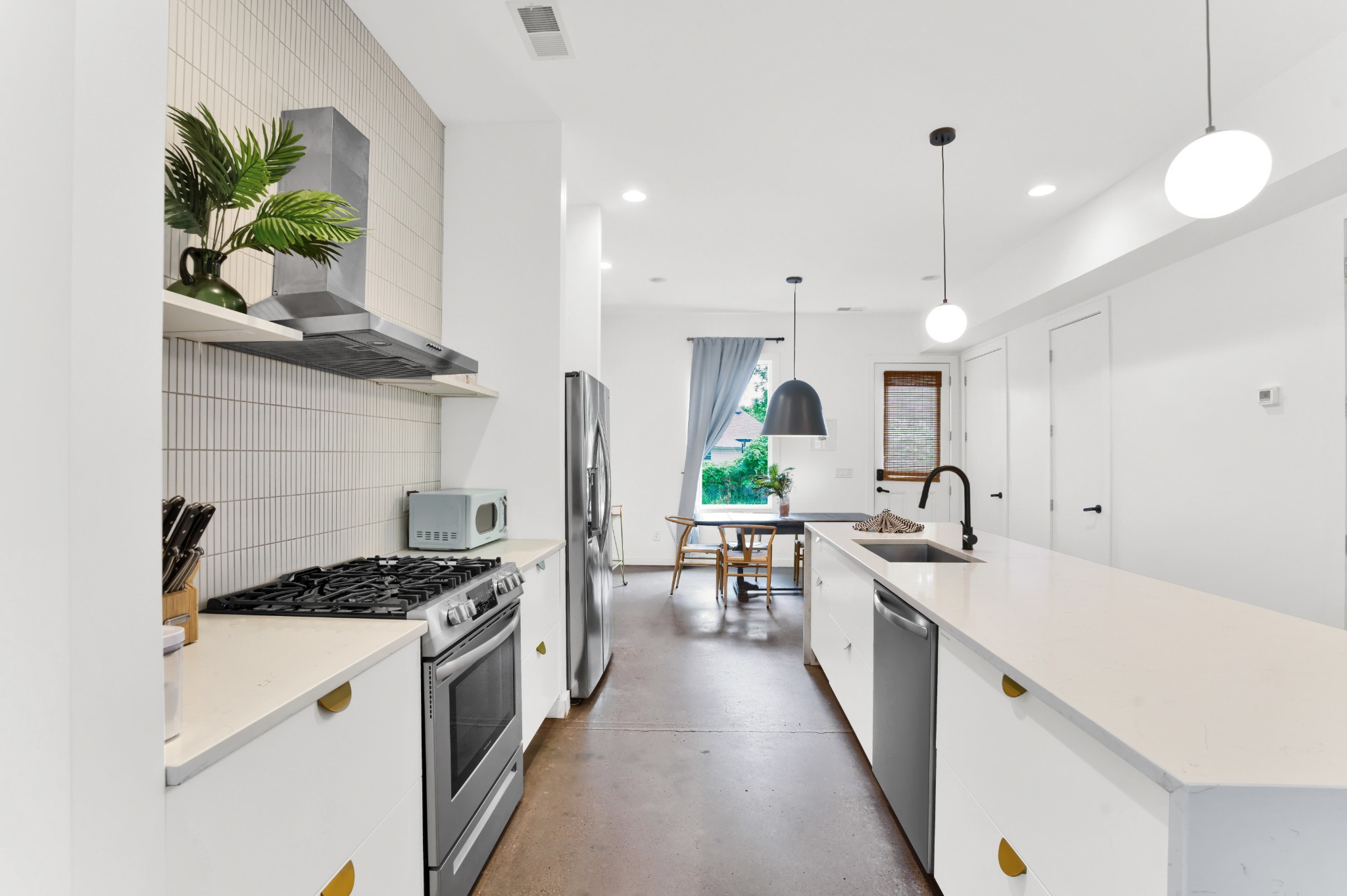Exquisitely designed attached HPRs at a reasonable price in an amazing location! These must be purchased as a package (see MLS # 2908404). Three Turnkey NOO STRs– Just 5 Minutes from Downtown Nashville (purchase price -$1.59M). This is a RARE opportunity to own three non-owner occupied short-term rentals on ONE LOT in booming East Nashville. This high-performing portfolio includes one single-family home and two HPRs, all fully operating and generating strong returns. Laundry in units, jacuzzis, dipping pool, everything you need! With $236K in gross income for 2024 these numbers aren't projected, they are the real deal. This property qualifies for bonus depreciation, giving strategic investors the ability to fast-track tax deductions on items like furniture, appliances, even building components through cost segregation. This could be the HUGE tax break you’re looking for. Located within walking distance to Five Points and surrounded by ongoing development, this is a prime, appreciating area with built-in guest demand. This is a highly active airbnb, we will schedule appointments accordingly.