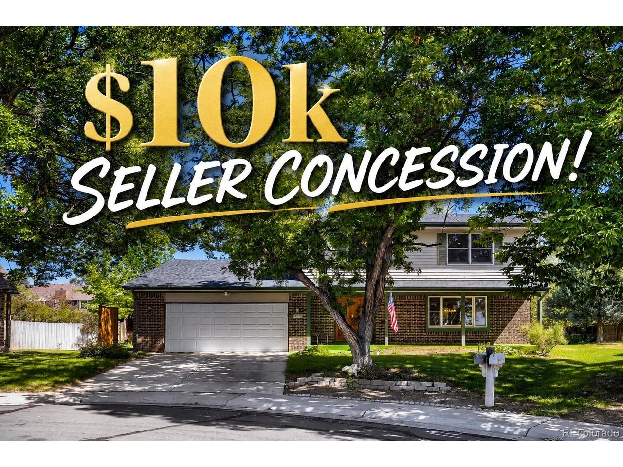 Seller is offering a $10k concession to buyer for interest rate buy down, closing costs or applicable fees! This home is solid and waiting for its next owner! Eastlake nature refuge one block away! Backs up to the Signal Creek Greenbelt and creek! Over 2,800 square feet of living space! Enjoy evenings on your front porch looking at the lake, or in the large backyard with the tranquility of nature all around you. This lovingly-cared for home features 4 bedrooms and 3 baths, a nice formal front room and dining room, and a HUGE living room with fireplace attached to the kitchen! There's plenty of space here for everyone! The basement could easily be finished and turned into additional living or entertaining space! An oversized two car garage and backyard shed give plenty of room for your vehicles, lawn equipment and storage! The bones of this home are solid and it has been very well maintained. A little updating and sweat equity and you would truly have a diamond to call home for years to come! Close to shopping, entertainment, great schools and light rail to Denver within 3 minutes. Don't wait to schedule your showing!