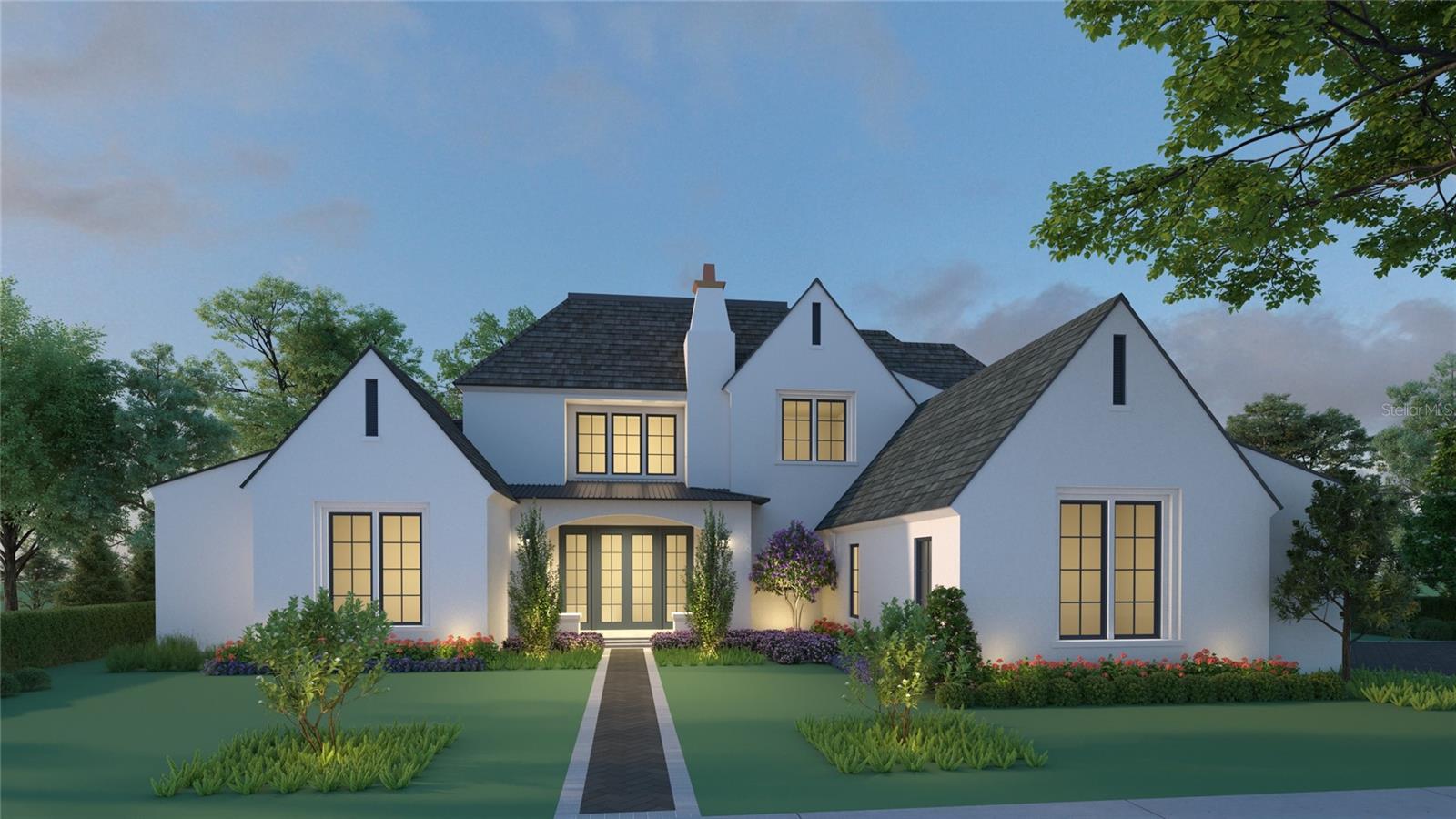 One or more photo(s) has been virtually staged. Pre-Construction. To be built. Being expertly built by Goehring & Morgan in the coveted Cromwell expansion of Parcel 10 at Lake Nona Golf & Country Club, this new custom residence blends timeless architecture with high-end design and a modern indoor–outdoor lifestyle. Its premier location offers exceptional access to the Club’s amenity base, the USTA National Campus and Lake Nona’s Town Center, while its thoughtfully crafted layout pairs refined curb appeal with contemporary livability and serene pond views. The home offers five bedrooms, five full and two half baths, plus an outdoor shower. A welcoming foyer leads into the great room, glass-enclosed wine feature, gourmet kitchen and scullery, all oriented to expansive outdoor living.The main level showcases an exceptional owner’s suite featuring a two-sided fireplace, an intimate private lounge with wet bar, and two oversized walk-in closets, along with a spacious, spa-inspired bath. A dedicated courtyard enhances privacy and extends the retreat-like atmosphere of the suite. Also on the first floor are a versatile office/second bedroom with ensuite bath, a powder bath, a large main-level laundry room, and generous storage throughout.Upstairs, a central loft connects three additional bedroom suites, each with walk-in closet and full bath, along with an additional laundry room for convenience. Sliding doors open to a covered lanai with summer kitchen, pool, spa and dedicated pool bath, creating a true indoor–outdoor sanctuary ideal for year-round living. Completing the residence are a three-car garage plus a separate one-car garage with room for a full vehicle or golf cart, offering exceptional flexibility for parking, storage and recreational living within the gates of Lake Nona Golf & Country Club.