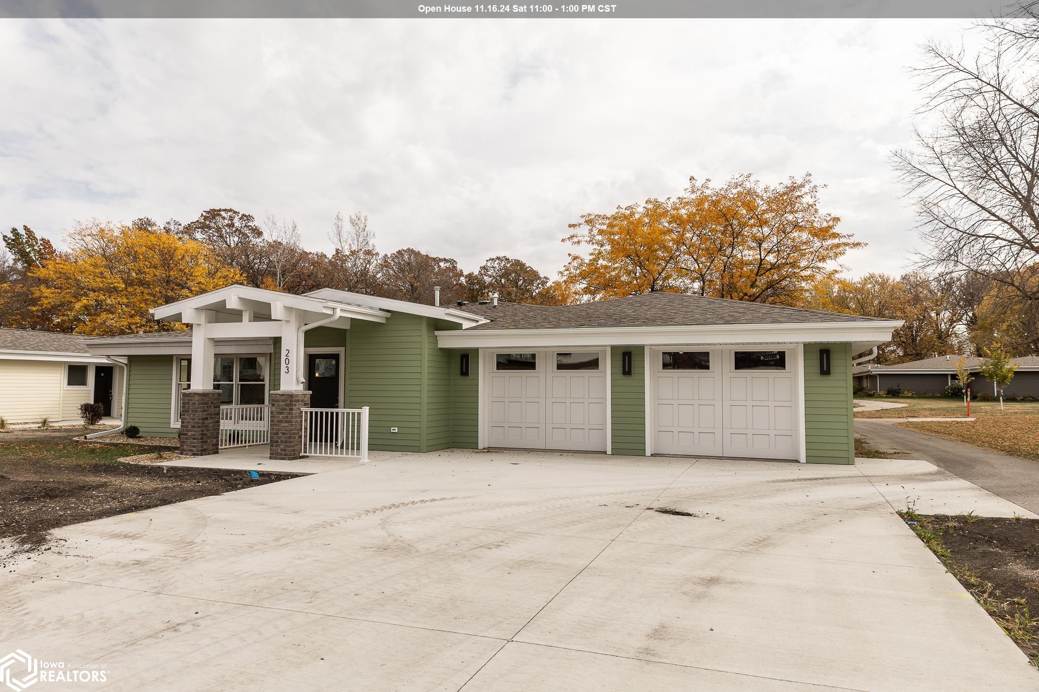 Newly completed two bedroom townhome available at The Terraces in the private Glen Oaks community. This 55 Plus residential campus offers so many amenities unheard of in other areas of North Iowa. Large community center with indoor pool, fitness room, gymnasium, theater, club room, library, workshop & open gathering areas. (There's also an on-site physical therapy office). A secluded residential development offering zero entry townhomes and exclusive apartments. The grounds provide mature trees, private streets, walking paths, garden plots, and nearby Frisbee golf course. Over 1800 sq ft of one level living, attached two car garage, and individual patio. Open floor plan with kitchen, dining & living area. Guest bedroom plus owner's suite featuring spacious bathroom and walk-in closet. Quality finishes throughout. All appliances included. A low maintenance lifestyle. Property is eligible for tax abatement. Construction is complete - this home is ready for you!
