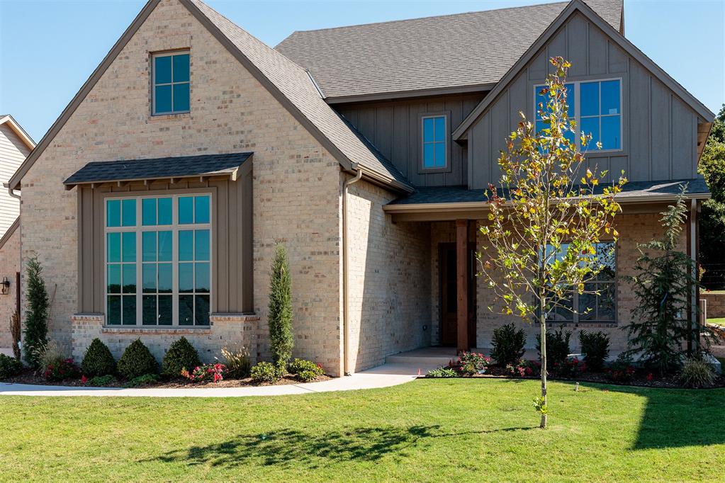 Welcome to 2324 Pallante St. a Del Mar plan with a bonus room in the luxury gated community of The Lakes at Cross Timbers. Award winning build+design team treat every "spec" home like a true custom. The Lakes at Cross Timbers offers a true lock-and-leave lifestyle, with all yard maintenance included, giving you more time to enjoy what matters most...whether that’s travel, golf, or simply relaxing at home without the upkeep. Inside, the thoughtfully designed layout features 3 bedrooms on the main level, including a private primary suite, while upstairs offers a spacious bonus room with a full bath, ideal for a guest retreat, media room, or flexible living space. The living room features cathedral ceilings with wood beams and a charming cast stone framed brick fireplace. The kitchen has a large island and butler's pantry. Step outside your front door and enjoy the community’s resort-style amenities, including a pool, fitness center, clubhouse, scenic walking trails and more! All designed to complement a low-maintenance, high-quality lifestyle. Whether you're downsizing, looking for a second home, or simply want the ease of maintenance-free living, this home checks every box in one of the area’s most sought-after gated communities. Close to all the new development coming to East Edmond!