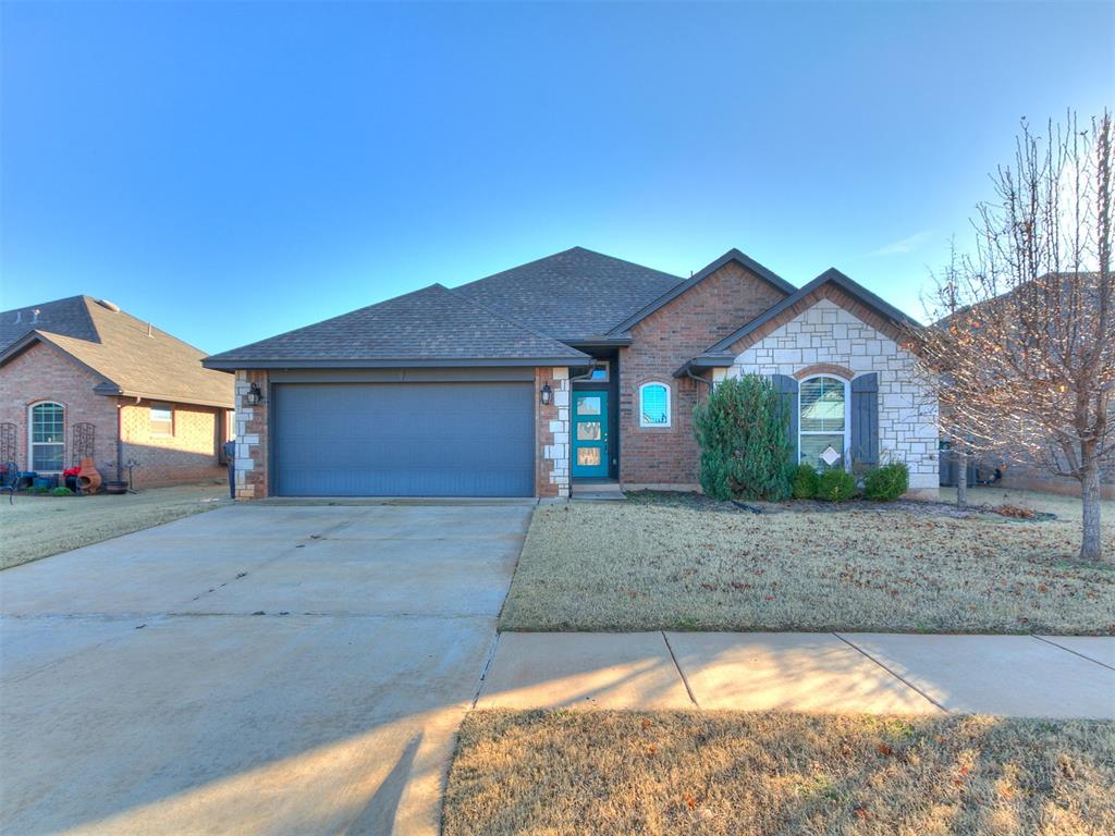 Lone Oak East. Easy highway access in Deer Creek Public Schools. Beautiful 3 Bedroom 2 BA open floor plan. The living room features a gas fireplace open to the kitchen. The on suite has BIG walk in closet and dual vanities, Walk In shower and separate tub. Walking distance to the neighborhood pool and playground area.
