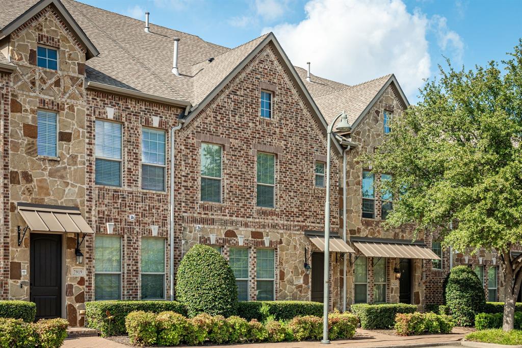 Beautiful, modern design waiting for you! 3 or 4 bedrooms with 4 baths! SELLER TO OFFER 2 POINT BUY DOWN RATE ON ACCEPTED OFFER! SOUGHT AFTER LOCATION IN LEGACY WEST AND SHOPPES OF LEGACY AREA! From Legacy West, The Star, shopping, restaurants, office buildings, and Shops of Legacy, This beautiful, well maintained  stunning three story Townhome is a dream come true.  This 3 bedroom home with 3 full baths with the third floor room that can be a secondary primary suite is perfect for anyone looking for a home with immaculate design. Secondary bedrooms with nice closet space is located on the second floor. The open kitchen with gas cooktop on the first floor with a half bath and living space is perfect for entertaining with the dark cabinets and ss appliances.  The view to the common open park is adjacent to the property has mature trees and beautiful landscaping for the community. Many features include new painted throughout, custom backsplash, luxury flooring and newer carpet. The desirable, large, covered third floor patio with room to entertain is waiting for the holiday fun with your favorite people. Walking distance to schools, restaurants and shopping in the sought after Frisco ISD school system. This is a rare find here! Don’t miss this great opportunity! Make this your new Home for the new year!