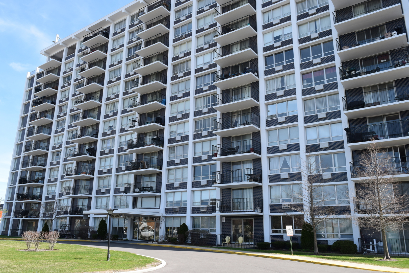 This spacious two-bedroom, two-bathroom *corner* unit is located in the sought after Highland Towers. Offering comfortable living with a functional layout that features a sunken living room, ample bedrooms, and plenty of closet space. Enjoy some fresh air and relax on your private balcony. The unit has brand new bamboo flooring throughout, an upgraded electric panel, and plumbing features No Scald faucets. Building amenities include laundry facilities, a pool with a pool house, and two dedicated parking spaces. Ideally located near the highway for easy commuting and within walking distance to Golf Mill and a variety of restaurants and shops.  Public transportation stops near front entrance of building. Perfect blend of convenience and comfort! No dogs allowed.