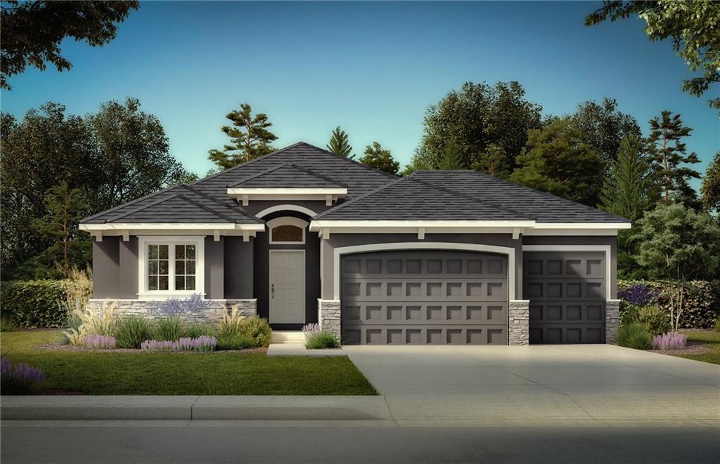 SAB's Manchester plan is in the Creekmoor Club Villa community with all of the amenities. Lawn mowing and snow removal are provided. The Manchester is ranch-style living at its best. The home features 3 bedroom and two baths, kitchen and living room and laundry all on the main floor with a 3-car garage. The great room features a built in right next to the fireplace and there's even a window over the kitchen sink. Plus you have a spacious covered patio just off the great room to enjoy! The unfinished basement offers plenty extra room for storage and/or future finish. 3-car garage, corner lot. Home is under construction with an anticipated completion date end of October 2025.