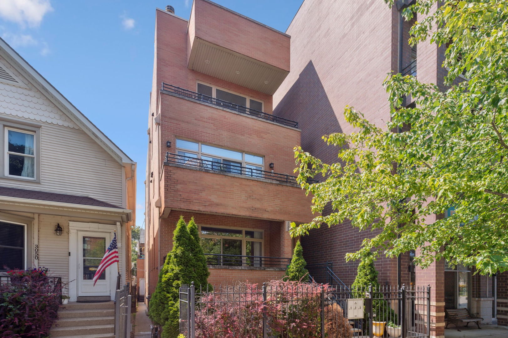 Welcome to this sprawling 3-bedroom, 2.5-bath duplex down, offering the perfect blend of modern luxury and comfortable living. This spacious home includes an additional den with beautiful hardwood floors throughout.    Enjoy a spa-like experience in the expansive primary bathroom, complete with radiant heated floors throughout basement, a jetted tub, and a walk-in shower with body sprays for ultimate relaxation. The chef's kitchen is a true showstopper, featuring sleek finishes, gold accents, and ample storage space to accommodate all your culinary needs.    Entertain or unwind in the open-concept living and dining area, anchored by a charming gas fireplace that creates a warm and inviting atmosphere. Step outside to enjoy not one, but two generous outdoor spaces-including a private walk-out patio measuring 17 by 11 feet-perfect for grilling, relaxing, or hosting guests.    This home also offers tons of storage throughout, ensuring you'll never run out of room to keep everything organized. Included is a convenient garage parking space, adding to the ease and comfort of urban living.    Ideally located within walking distance to public transit and all the dining, shopping, and charm of Roscoe Village, this home combines luxury, comfort, and an unbeatable location. Move in and enjoy everything this exceptional property has to offer!