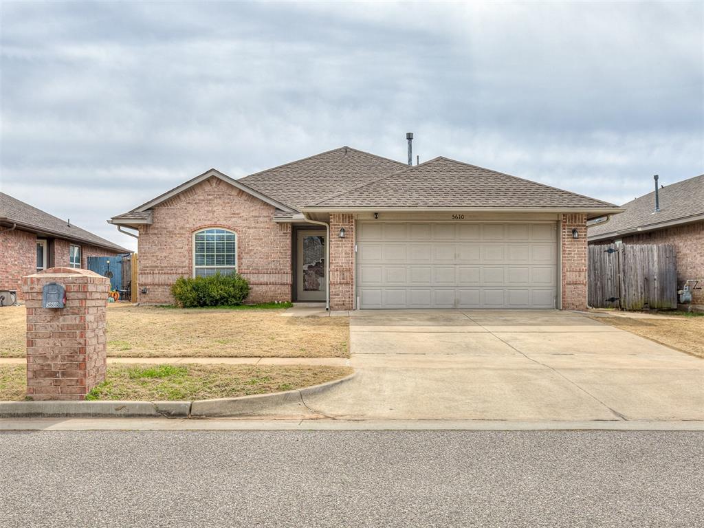 This beautifully updated 3-bedroom, 2-bath home with a 2-car garage offers 1,236 sq ft of modern living in the the Clearwater Addition. Located in a well maintained neighborhood with a community playground, this home features contemporary updates: including tile, new water heater, vinyl wood-look plank flooring, and fresh paint, neutral colors throughout. The open concept high ceilings through out home make kitchen and living area designed for comfort and gathering, featuring granite countertop throughout home, a stylish tile backsplash, and a cozy fireplace for you to enjoy this fall and winter. Fenced backyard offering privacy and a serene outdoor space. Conveniently situated near SW 59th & Council, with quick access to Hwy 152, I-40, I-44, and the John Kilpatrick Turnpike, this location provides easy access to Will Rogers World Airport, the Outlet Mall, shopping, dining, and entertainment. Move-in ready and designed for convenience, this home is a must-see! To top this off: Fridge, washer, and dryer staying with property. Schedule your showing today.