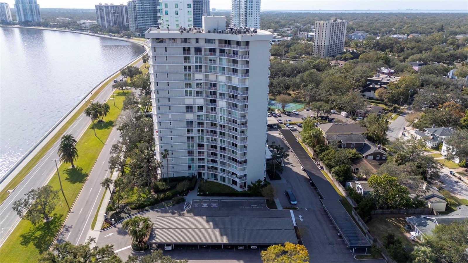 Located along the world renowned Bayshore Boulevard, the iconic Bayshore Diplomat awaits you. This spacious 2 Bedroom, 2 Bathroom condo features stunning water views of Hillsborough Bay from throughout the unit. Featuring a split floor plan, each bedroom has a large walk-in closet, with private balcony access to take in the serene views. Both bathrooms have new vanities and fixtures, along with brand new luxury vinyl plank flooring in the living spaces. The kitchen is perfect for cooking and entertaining with stainless appliances and solid wood cabinets. The unit comes with one assigned covered parking spot along with ample amounts of guest parking, where you will always feel safe with the 24-hour concierge service and security. The Diplomat is loaded with amenities such as a heated swimming pool, tennis and pickleball courts, bike park, library and an Ambassador’s Room for private events. This highly sought after building is just a short drive from some of Tampa’s favorite spots including The Hyde Park Village, Water Street, Sparkman Wharf, Amelie Arena, The Tampa Yacht and Country Club, Palma Ceia Golf and Country Club, Tampa International Airport and so much more. Call today for a showing.