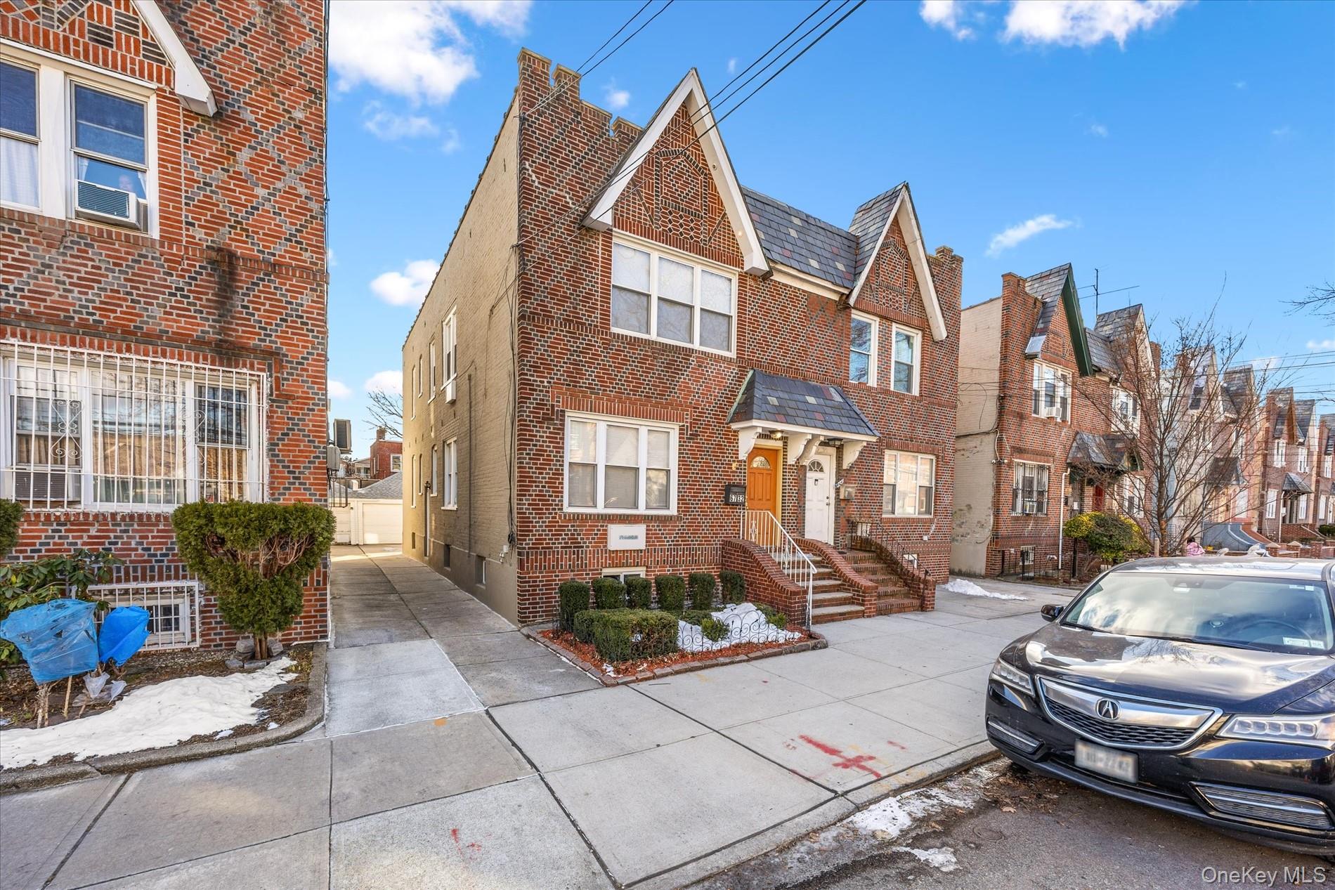 Excellent, fully renovated two-family, large brick semi-detached home located in the heart of Woodside, offering both comfort and convenience. This well-maintained property is truly in move-in condition and features modern upgrades throughout. The home includes all brand-new, energy-efficient appliances, including stove, refrigerator, dishwasher, microwave, washer, and dryer. The kitchens are equipped with new cabinetry, and all bathrooms have been completely renovated with contemporary finishes.The property is ideally situated just 8–10 minutes’ walk to the #7 subway line, providing easy access to Manhattan and surrounding areas. It is also conveniently located just one block off Queens Boulevard, close to shopping, restaurants, schools, parks, and other local amenities.Additional highlights include a separate two-car garage, offering valuable parking and storage space, as well as the durability and classic appeal of a brick exterior. This is an excellent opportunity for owner-occupants or investors seeking a renovated, income-producing property in a prime Woodside location.************************2nd Floor: 3bedroom, LR/DR, EIK, Full bath1st Floor: 2 bedroom, LR, DR, EIK, Full bathBasement: Family room, laundry room, utility room, full bath, separate entrance.