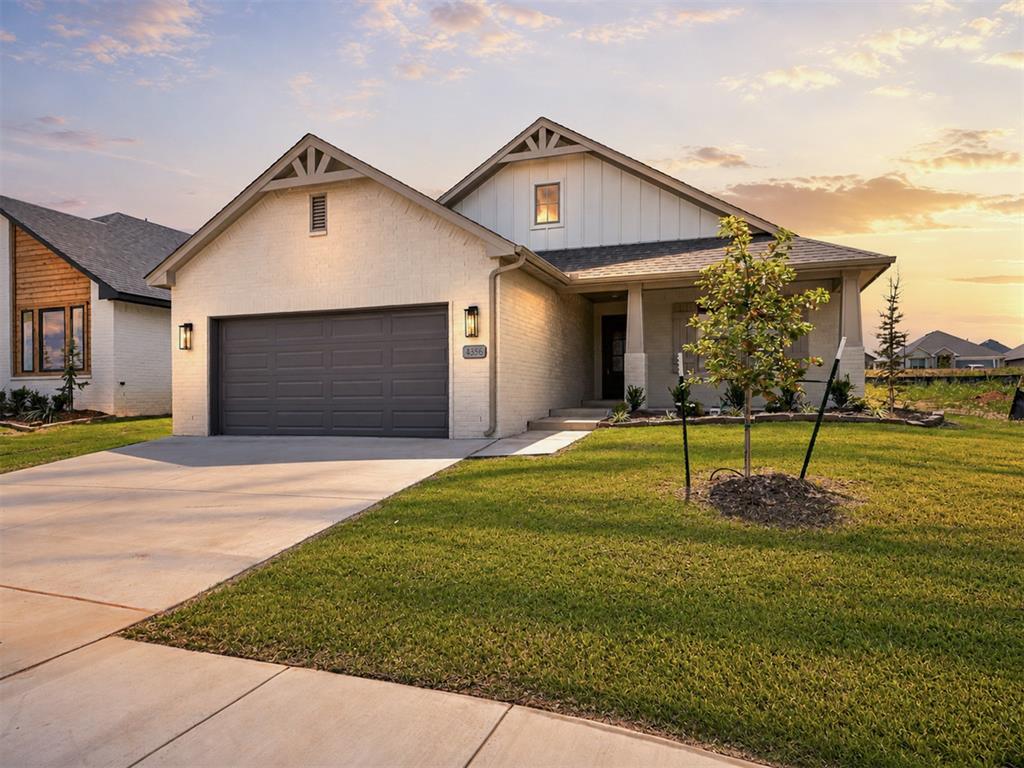Experience luxury living in this stunning new construction home crafted by an award-winning, Professional Certified Builder. The thoughtfully designed Willow floor plan offers an open-concept layout, complete with wood-look tile flooring throughout all common areas, a cozy fireplace, and a spacious 2-car garage. Step outside to enjoy the covered back patio, perfect for entertaining or relaxing. The gourmet kitchen is a chef’s dream, featuring custom-built maple cabinetry, sleek stainless steel appliances, quartz countertops, stylish pendant lighting, and a generously sized pantry for ample storage. The primary suite is a serene retreat, boasting a spacious bedroom, a walk-in closet, and a spa-like bathroom with a garden tub and a framed glass shower. The secondary bedrooms are equally inviting, offering large closets and easy access to a beautifully designed hall bath with a fully tiled tub surround. The home comes complete with blinds, tankless water heater, and a sprinkler system! This home combines elegance, functionality, and modern finishes, making it the perfect place to call home.