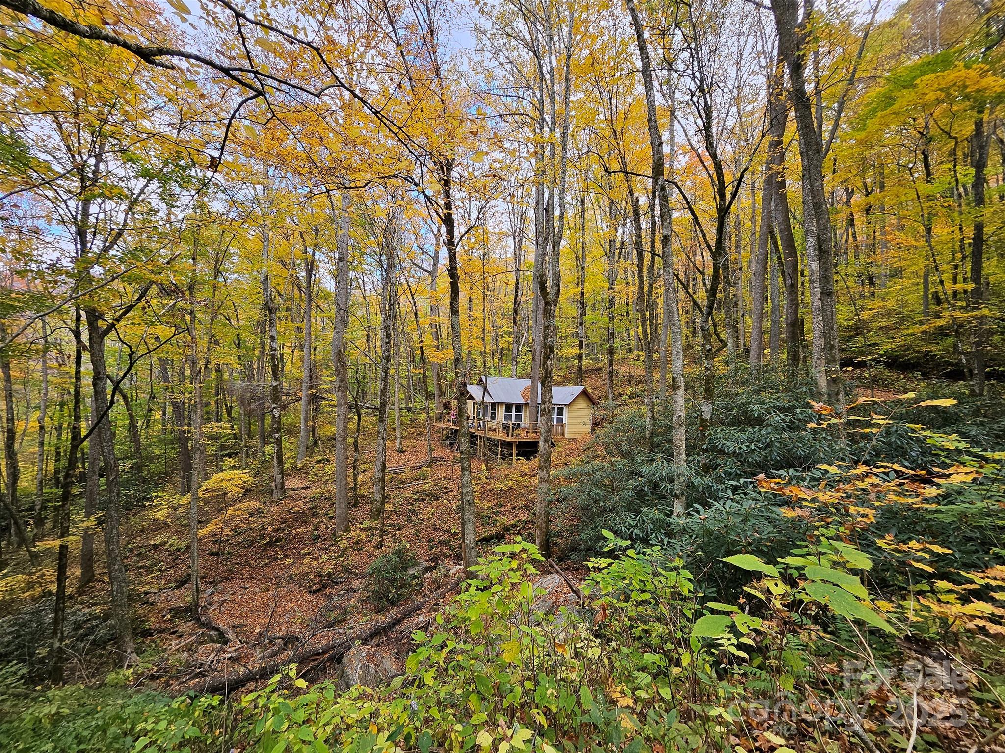 Escape to the serenity of the mountains with this unique off-grid property with a little over 3 acres, bordering National forest at 4000 ft elevation (cool summers, beautiful views). At top of a small community, with no neighbors in sight and Surrounded by towering hardwoods, rushing creeks, and peaceful wildlife, this property offers the perfect blend of seclusion and community charm.Designed for simple, sustainable living, this off-grid setup provides the rare opportunity to disconnect without sacrificing comfort. Whether you’re looking for a weekend getaway, a full-time homestead, or a basecamp for adventure, this land offers abundant potential. Cabin is a 1 bedroom + hallway bunk area (3 beds) Loft sleeping area,Living room + kitchen,Full bathroom (yes, a real one!) with septic,Large deck.Utilities/Systems is Hydropower setup (Helene washed away the old reservoir so they have a hand dug pool in the creek, much slower charging. Spring-fed creek provides water.Easy access to hiking you can walk out the door and connect to the Black Mountain Crest Trail & even Mount Mitchell.  A great community, mix of full timers and weekenders. Everyone looks out for each other.Come and start enjoying nothing to do other than maybe some paint and some interior panels to be finished.