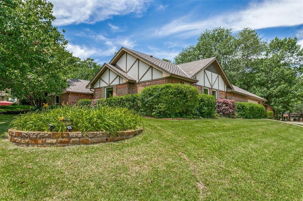 Welcome home to one of the most unique properties in the desired neighborhood of Creekwood Estates, located on the other side of the community popular Parr Park! Nestled on a corner lot in a tranquil cul-de-sac, this custom home boasts beautiful mature trees that offer amazing shade and enhance the home’s charming aesthetic. The spacious main living room has a cathedral ceiling & cozy fireplace, with views & direct access to the backyard courtyard. The layout is a favorite, as the home surrounds a private central courtyard accessible through three sets of french doors. The primary bedroom, living room, and family room offer stunning views and direct access to this courtyard, creating a perfect flow for entertaining. Step from the courtyard to your serene pool area and private, landscaped backyard. The kitchen is a delight with white cabinetry, quartz countertops, and stainless steel appliances. The primary suite includes cathedral ceilings and an ensuite bathroom with separate vanities and walk-in closets. Additionally, a separate office space with built-in desk and cabinets adds functionality. Freshly painted interior, HVAC is five years old, three dimensional architectural premium 40 yr shingle roof only 3 years old. Enjoy the outdoors, just a short walk away from the community popular Parr Park with its
playgrounds, picnic pavilion, trails, sightseeing, and fitness areas. The park also links up to the Bear Creek trail system for extended walks or hikes. Perfect location in the sought after Grapevine Colleyville school district. Blocks from Grapevine High, middle, and elementary schools. Convenient access to highways & shopping, close to its famous downtown Grapevine, 10 minutes to DFW airport, and minutes from Southlake Town Square. See it and love it!