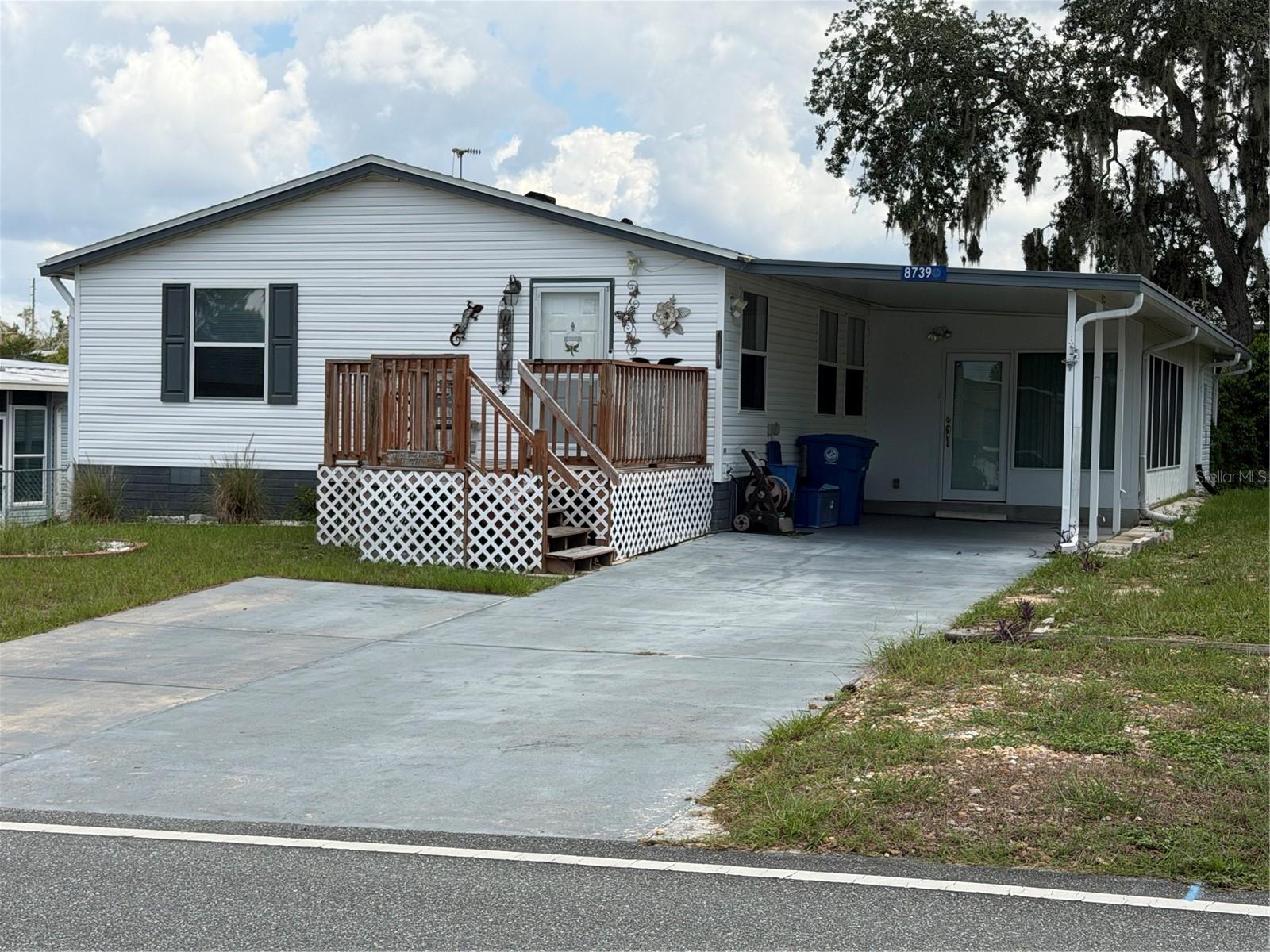 Welcome to your Florida lifestyle in the sought-after High Point 55+ Golf Community! This spacious 3-bedroom, 2-bath home features 1,620 square feet of comfortable living space, vaulted ceilings, skylights that fill the home with natural light, and a convenient inside laundry room. The large kitchen is a chef’s delight with abundant cabinet storage, a pantry, and a center island—perfect for meal prep and gathering with family and friends. Step into the expansive full-season lanai, a wonderful space to relax, entertain, or simply enjoy your morning coffee while taking in the Florida sunshine.High Point is all about enjoying life! Residents enjoy an 18-hole golf course, clubhouse with entertainment and activities, swimming pool, tennis, social events, and a vibrant calendar of activities. Whether you’re looking for a full-time home or your own Florida getaway, this home is ready for you to make it your own and start enjoying the High Point lifestyle!