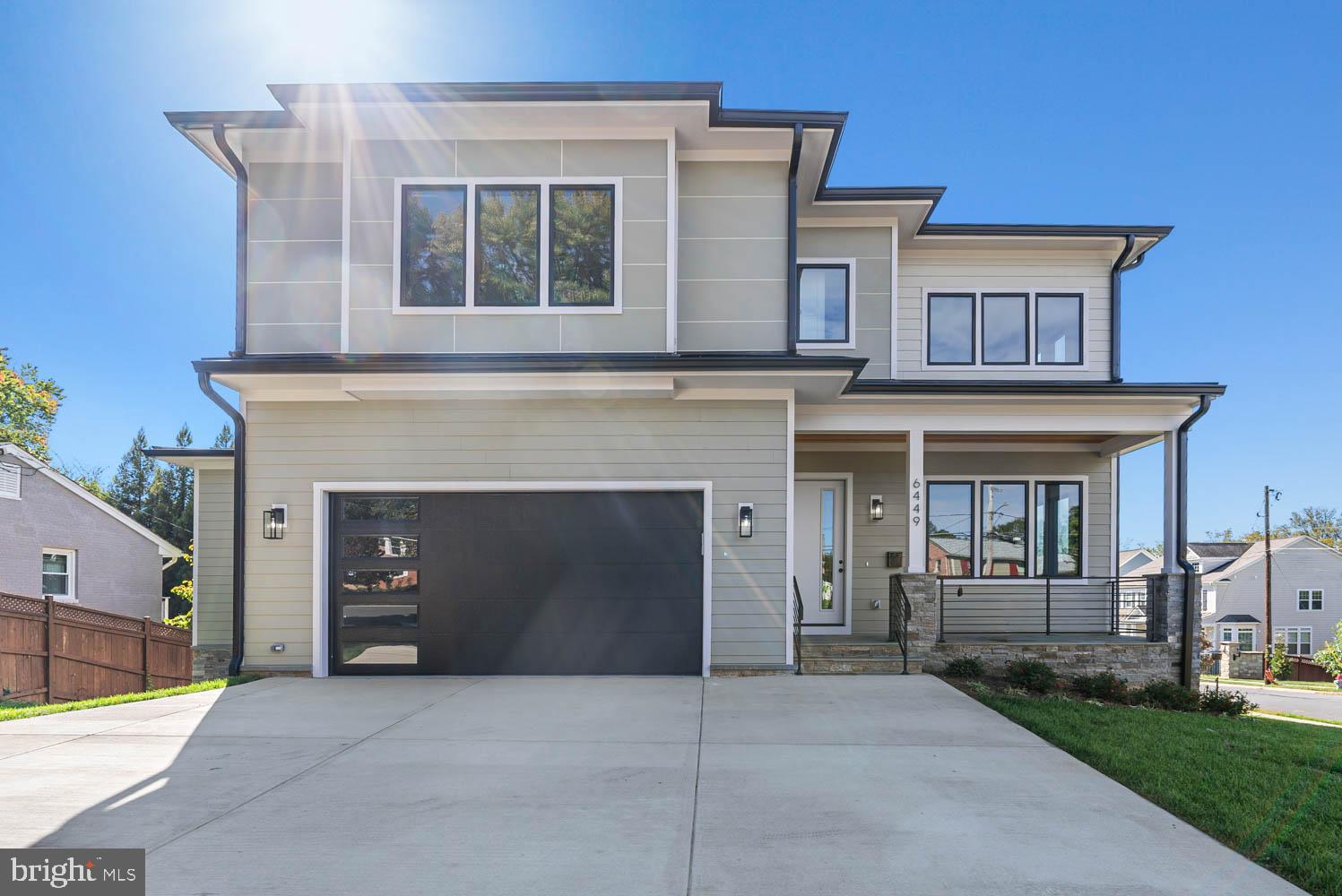 Move in ready!Welcome to Apex's latest masterpiece in the prestigious neighborhood of Powhatan Hills in Falls Church! Boasting McLean schools! This expansive 6,500+ square foot contemporary marvel offers 6 bedrooms (optional 7th) and 6.5 bathrooms, embodying the pinnacle of luxury living. Situated in the sought-after McLean school district, this home is designed to impress.As you arrive, you'll be greeted by a wide, inviting driveway leading to a spacious two-car garage, providing ample space for your vehicles and guests. This home is ideally located on a picturesque street, making it a true gem in both design and location.Step inside to experience the modern elegance of 10-foot ceilings and 8-foot solid core doors, which create an open, airy atmosphere throughout. Solid site-finished hickory floors guide you through meticulously crafted spaces, culminating in a chef's dream kitchen. This culinary haven features solid birch cabinets and a top-of-the-line Thermador appliance package, complete with a Subzero fridge. Natural light floods the space through Andersen 400 series windows, creating a warm and inviting ambiance ideal for both everyday living and entertaining.The master bathroom is a sanctuary of relaxation, adorned with all-marble finishes, while carefully selected light fixtures add a touch of glamour to every room. Recessed lighting throughout enhances the sleek, modern aesthetic of this beautiful home.The finished basement expands the possibilities for entertainment and recreation, offering additional space that can be customized to your needs. Custom-built oak handrails on the stairs showcase the meticulous attention to detail that went into every aspect of this home.Outside, the spacious flat backyard provides ample room for entertainment and more, creating a perfect outdoor oasis for hosting gatherings or simply unwinding in your private retreat. The exterior of the home features durable and low-maintenance hardi siding with PVC trim, while blown cellulose insulation above code ensures energy efficiency and comfort year-round.Apex Signature Builders has truly outdone themselves with this architectural masterpiece. Don’t miss your chance to own this contemporary dream home, where luxury meets functionality in the heart of Powhatan Hills.