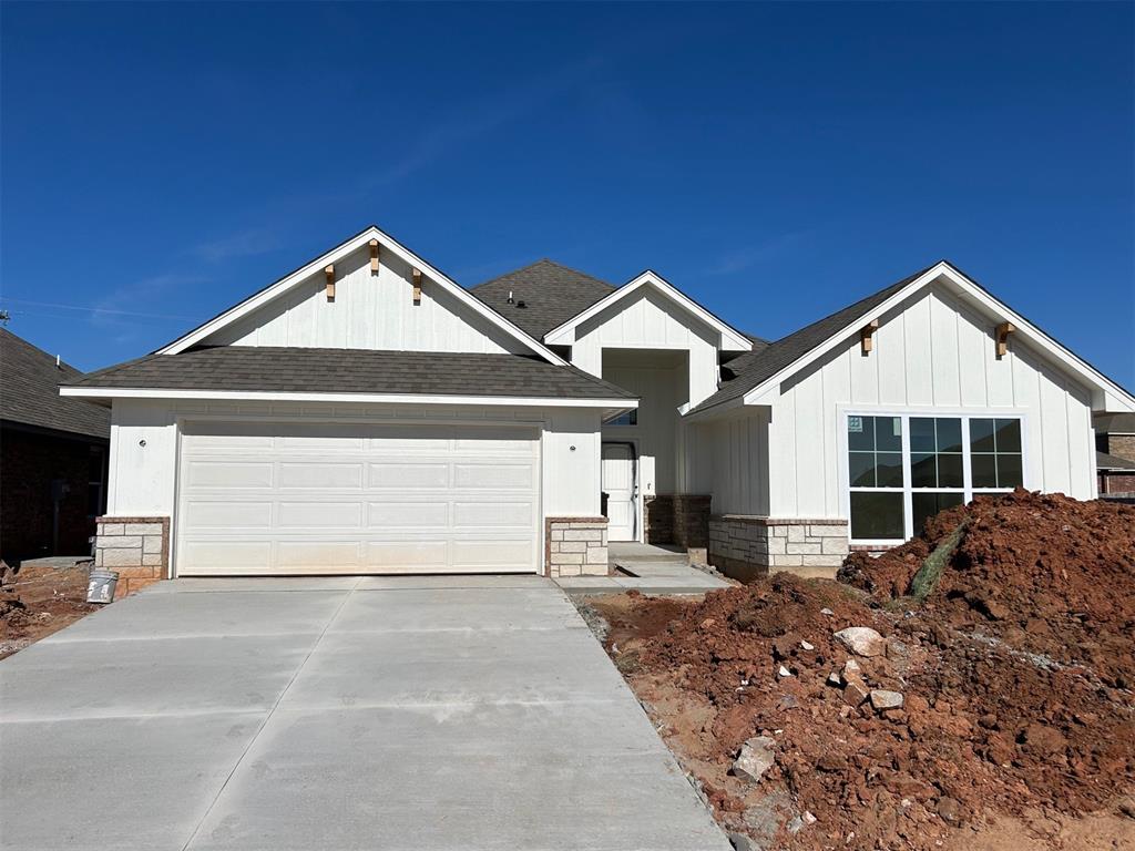 This beautiful home has lots of wow factors! As you enter into the home you will love the barrel ceiling leading from the entry to the living room. The living room is spacious with wood tile running thoughout. The kitchen is loaded with custom cabinets, a large island, thick quartz tops, farm sink, under cabinet lighting, vented decorative hood, stainless steel Samsung built-in appliances and more. The primary bedroom is huge and enters into a large primary bathroom with soaker tub, tiled doorless shower, two sink vanity and large closet with seasonal storage. Both spare bedrooms are roomy as well. Fantastic covered back patio. Neighborhood amenities incl a clubhouse with fitness center and gathering hall, pool and large playground!