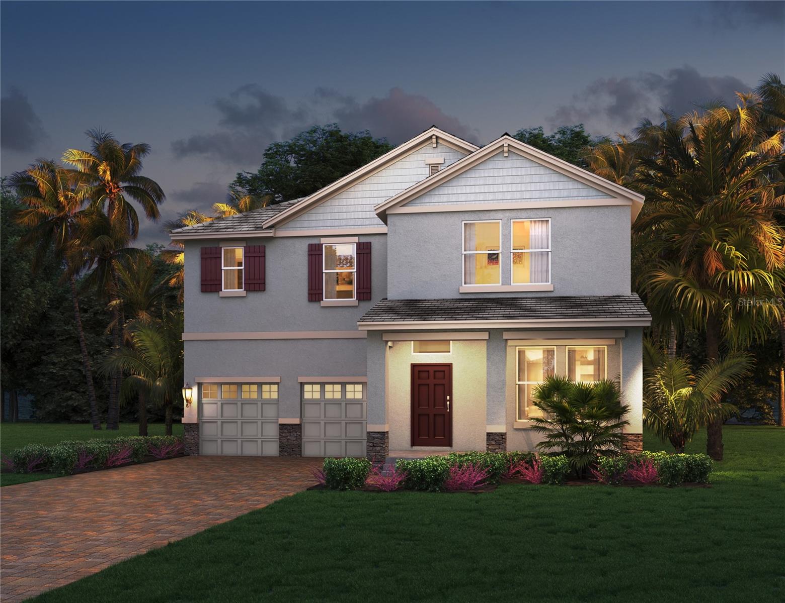 Under Construction. Waterleigh presents the Seacliff. This two-story all concrete block construction single-family home features 4 bedrooms and 3.5 bathrooms optimizing living space with an open concept feel. A beautiful porch welcomes you to this home, as you enter the foyer, you are greeted with a formal dining room. Go down the hallway and you’ll find a powder room and laundry room tucked behind the stairwell leading up to the second floor. The well-appointed gourmet kitchen overlooks the casual dining area, family room and outdoor lanai. This home features a spacious kitchen quartz island with built in sink and dishwasher to optimize counter space, and a walk-in pantry for extra storage. All homes in this community will have stainless steel appliances, making cooking a piece of cake. Bedroom one is located off the living space in the back of the home for privacy. The bedroom one bathroom impresses with separate vanities, shower/tub space, toilet room with privacy door as well as a spacious walk in closet. As we head upstairs, you are greeted with a loft area and all three bedrooms. Two bedrooms share a upstairs bathroom with double bowl vanity while the additional bedroom is complete with ensuite bathroom. Like all homes in Waterleigh, the Seacliff includes a Home is Connected smart home technology package which allows you to control your home with your smart device while near or away. 

*Photos are of similar model but not that of exact house. Pictures, photographs, colors, features, and sizes are for illustration purposes only and will vary from the homes as built. Home and community information including pricing, included features, terms, availability and amenities are subject to change and prior sale at any time without notice or obligation. Please note that no representations or warranties are made regarding school districts or school assignments; you should conduct your own investigation regarding current and future schools and school boundaries.*
