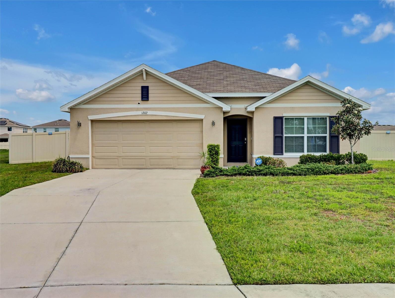 Welcome home to a peaceful retreat! This beautiful 4/2 home brings the best of indoor/outdoor living. Step into a bright, open floor plan that flows seamlessly into a gorgeous, fully fenced backyard overlooking a serene pond. The private backyard is perfect for pets, family, and weekend BBQs. Situated on the end of a cul-de-sac in a desirable X flood zone, this move-in-ready gem offers peace of mind and incredible views. Whether you are fishing in your backyard or relaxing on the patio, this is the lifestyle you've been waiting for. This property features a professionally installed generator hookup—simply plug in and keep the lights on during any storm