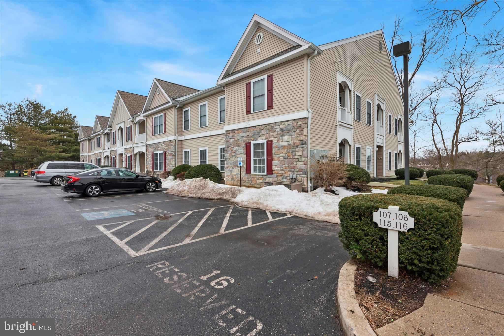 Seller is very motivated and will consider all offers.  Welcome to Rose Hill Estates, where comfort, convenience, and thoughtful upgrades come together in one of West Chester’s most desirable condo communities. This rare first-floor end unit offers true one-level living with no stairs, added privacy, and an open layout that feels far more spacious than expected, enhanced by high ceilings and abundant natural light. One of the community’s few end units with living room windows, the space is bright, airy, and welcoming.Inside, you’ll immediately notice the extensive updates, including new luxury vinyl plank flooring and baseboards throughout, new lighting fixtures in both bedrooms, bathrooms, kitchen, and dining area, and new door hardware for a cohesive, modern finish. The expansive kitchen is a standout, featuring recessed lighting, a custom tile backsplash, and a full suite of new Stainless-Steel appliances—range, microwave, refrigerator, and dishwasher—making it as functional as it is inviting.The spacious primary suite offers a true retreat, complete with a luxurious en-suite bath featuring a vanity, stall shower, and Jacuzzi tub. Both bathrooms have been refreshed with new faucets, shower fixtures, and toilets, while a separate laundry closet with storage includes a new washer and dryer for added convenience.Additional highlights include electric heat, central air, a sprinkler system, and a private patio—perfect for morning coffee or quiet evenings outdoors. The unit includes one assigned parking space, and the community offers common area maintenance, lawn care, snow removal, trash, and insurance, with pool membership available.Located in Rose Hill Estates, this home is just minutes from Routes 202, 352, and 926, and less than two miles from the shops, dining, and charm of West Chester Borough. Residents enjoy all that East Goshen Township has to offer, including parks, community programs, and access to nearby Applebrook Golf Club.Large first-floor end units like this are few and far between. Perfect for first-time buyers, downsizers, investors, or anyone seeking spacious, stair-free living in a prime location, this is an opportunity you won’t want to miss.