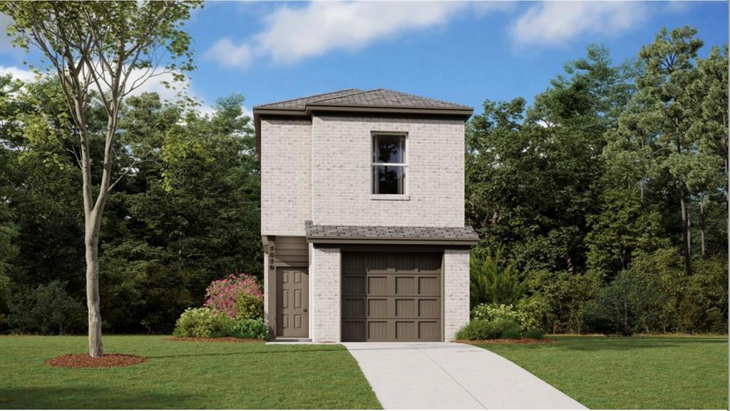 This two-story home features a thoughtful layout, with the first floor dedicated to shared living. The kitchen features a wraparound countertop that overlooks the family room with access to the backyard. A powder room provides convenience. On the second floor are all three bedrooms including the owner’s suite with an en-suite bathroom and walk-in closet.
