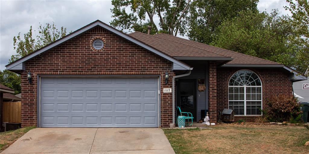 Discover comfort, space, and versatility at 1117 Bald Eagle Court in Norman, Oklahoma! Situated on a quiet cul-de-sac, this 3-bedroom, 2-bath home offers approximately 1,824 square feet of living space with a flexible floor plan designed for everyday living and entertaining. Step inside to find a generously sized living area featuring a cozy gas-log fireplace, providing a welcoming gathering space. An additional bonus room offers exciting possibilities for a home office, hobby room, playroom, or second living area. The centrally located laundry room adds everyday convenience, while the attached two-car garage provides practical parking and storage. Outside, enjoy a fenced backyard with a covered outdoor area and convenient storage shed. Just around the corner, the neighborhood park offers recreational amenities including walking trails, playgrounds, basketball courts, and soccer fields. Located in southeast Norman with convenient access to Highway 9, local shopping, dining, and the University of Oklahoma, this home offers an appealing combination of comfortable living, flexible space, and neighborhood recreation. Schedule your private showing and discover everything 1117 Bald Eagle Court has to offer!