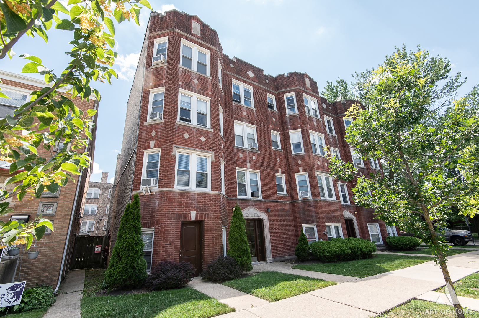 Beautifully-updated and investor-friendly condo unit in well-maintained Portage Park building. One Bedroom and One Bath unit sits on second floor. New floors, Completely-remodeled washroom (new insulated tub, new tile floors and walls, lighting, plus shut-off valve), Updated Kitchen Cabinet lighting, and new Microwave. Added new window blinds to newly-lubricated and new components for windows for ease of use. Upsized radiator heating, brand-new AC units, ceiling fans and lighting with dimmable switches. Storage Unit fully-enclosed and drywalled for privacy. Closets have new adjustable shelves. Plenty of natural light throughout. 42-inch maple cabinetry, granite countertops, tile backsplash. Common coin laundry, and assigned storage space. Showings only on activation weekend. A must-see starter unit or rental!
