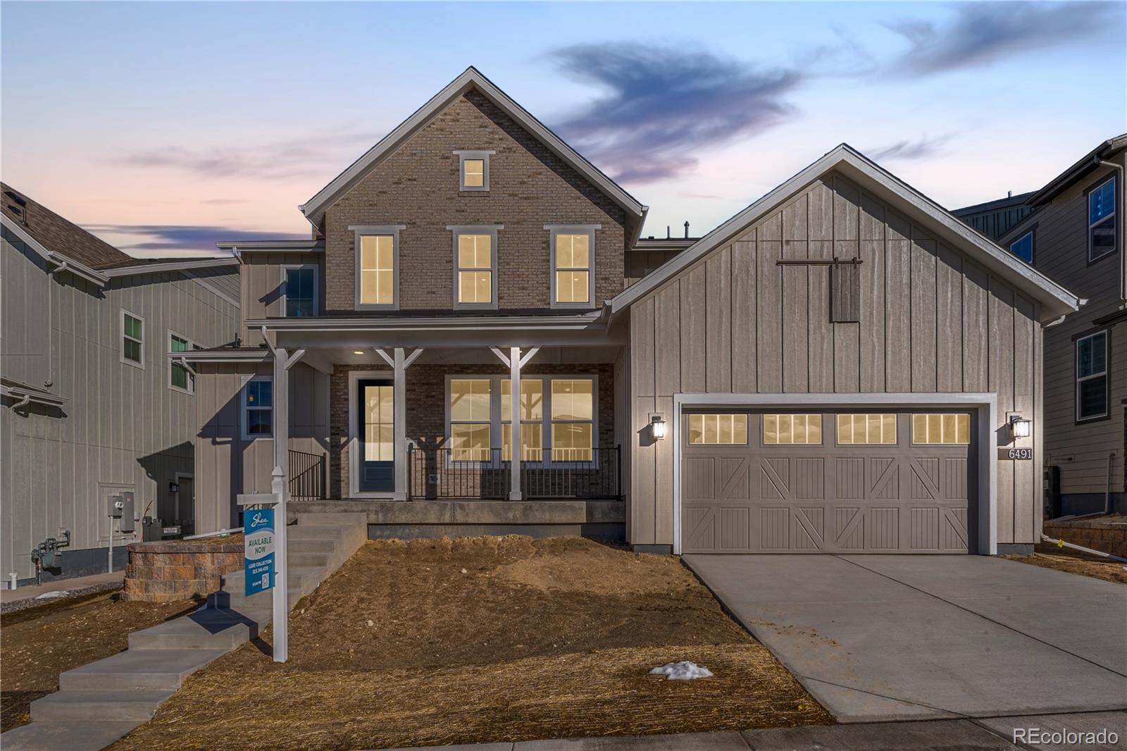 Gorgeous 2 story home in The Canyons.  This home features 6 bedrooms with a covered deck off the primary, 5.5 baths, loft, study, fireplace with full height tile surround, finished basement with wet bar, horizontal iron stair railing, covered patio, and 3-bay split garage.  Design finishes include Kentwood engineered wood flooring in Brushed Oak Spurlock, MSI quartzite counter tops in Calacatta Macaubus, and Aristokraft Decatur Purestyle White and Arid cabinets.  Please contact a Community Representative for complete details on the interior design finishes for this home.  The Canyons Metropolitan Districts provide various services to the property and in addition to the estimated taxes, a $30 per month operations fee is imposed.