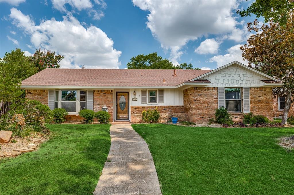 Enjoy the RICHARDSON HEIGHTS lifestyle at its best! Fall in LOVE w this adorable one-story home nestled under mature shade trees on a quiet cul-de-sac lot just steps away from Heights Park & Elementary. Charm abounds in this meticulously maintained home with a living-dining combo, family room w built-ins & gas log brick FP, plus huge bonus game room. Fresh neutral paint & carpet throughout, replacement windows for tons of natural light plus two large storage units. Perfect backyard oasis to relax or entertain, includes a crystal-clear diving pool, cedar fence for privacy, covered patio, & plenty of grass for pets & play!