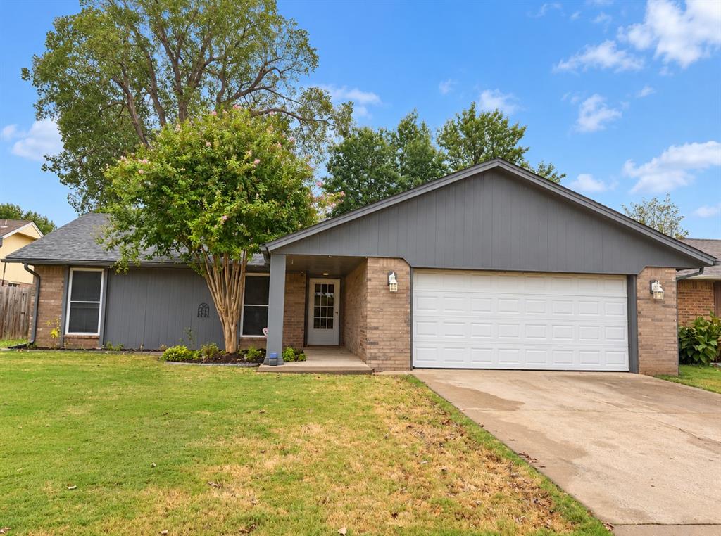 Welcome to 816 N Stout Circle in Moore! This charming 3-bedroom, 2-bath home features a 2-car garage and a freshly remodeled kitchen and dining area! The spacious primary bedroom includes a private ensuite bathroom, while two additional bedrooms share a full bathroom. Enjoy the convenience of a separate walk-in laundry room and a fully fenced backyard complete with a storage shed! The home also features a roof with Class 4 impact-resistant, 50-year shingles for added peace of mind. Located in a neighborhood offering a community park and storm shelter, with NO HOA! Situated within the Moore Public Schools district, with Southmoore High School! This home offers comfort, functionality, and great neighborhood amenities. Schedule your showing today!